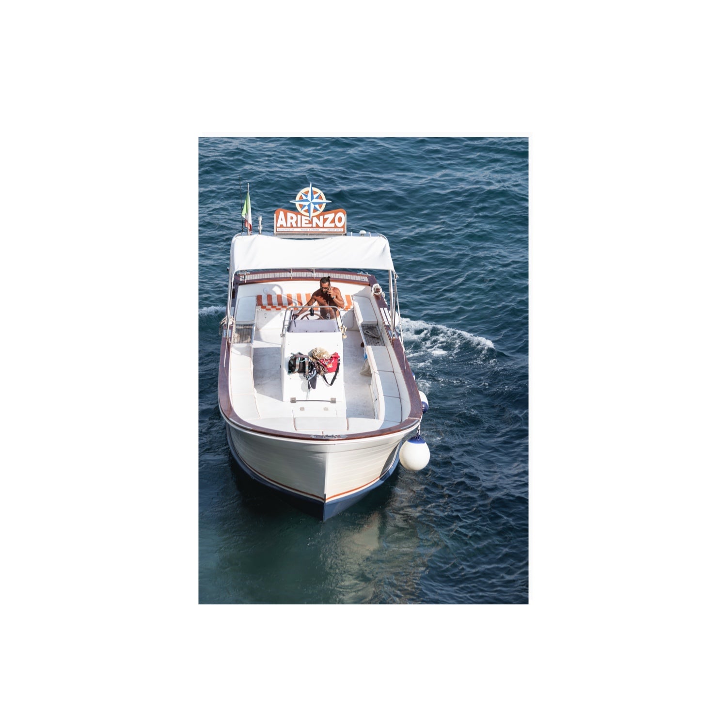 Pilota di Motoscafo fine art print, Positano, Italy, A2 · 59.4 x 42 cm, Unframed, Fine Art Canvas