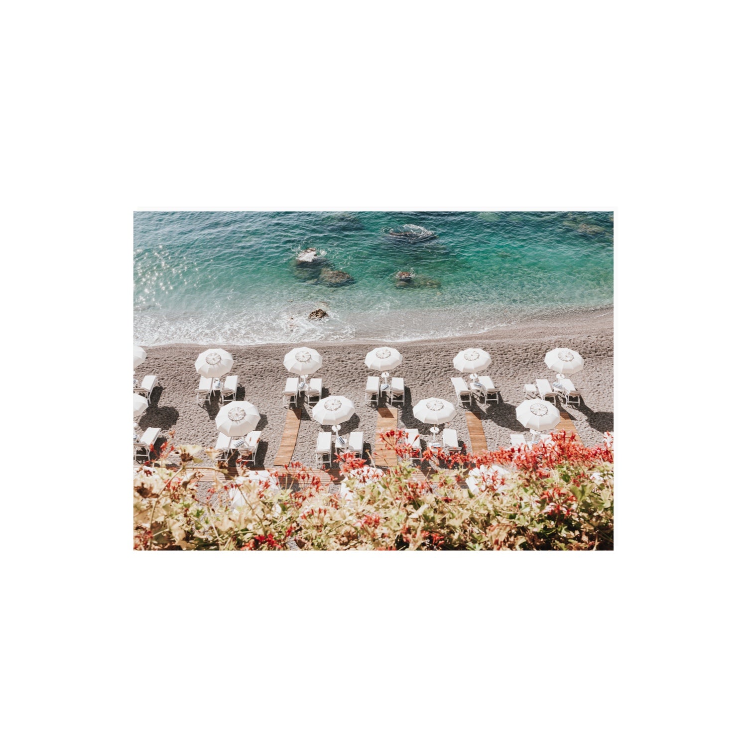 Coastal Charms fine art print, Amalfi, Italy, A2 · 59.4 x 42 cm, Unframed, Fine Art Canvas