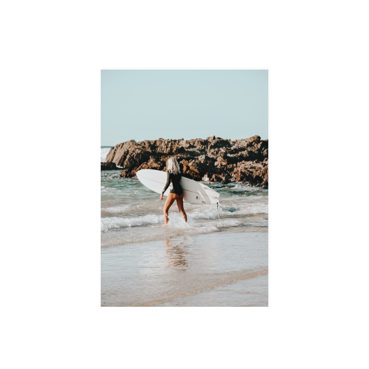 Bethany Byron Bay Surf coastal decor wall art A2, 59.4 x 42 cm unframed fine art canvas