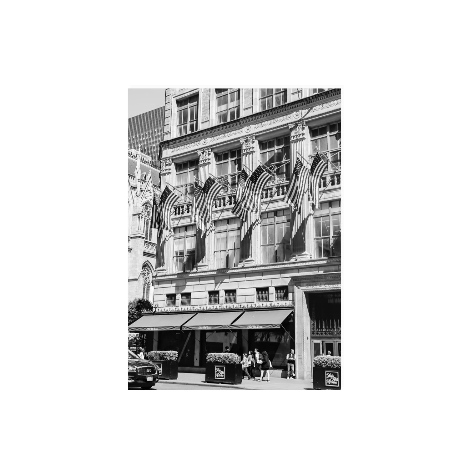 Luxury On Fifth fine art print, New York, United States, A2 · 59.4 x 42 cm, Unframed, Fine Art Canvas