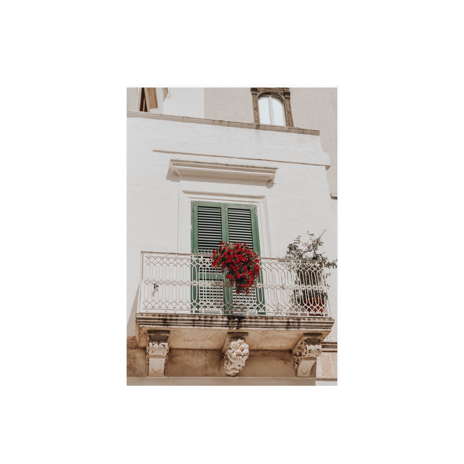 Balcone Estivo Puglia Italian wall art A2, 59.4 x 42 cm unframed fine art canvas