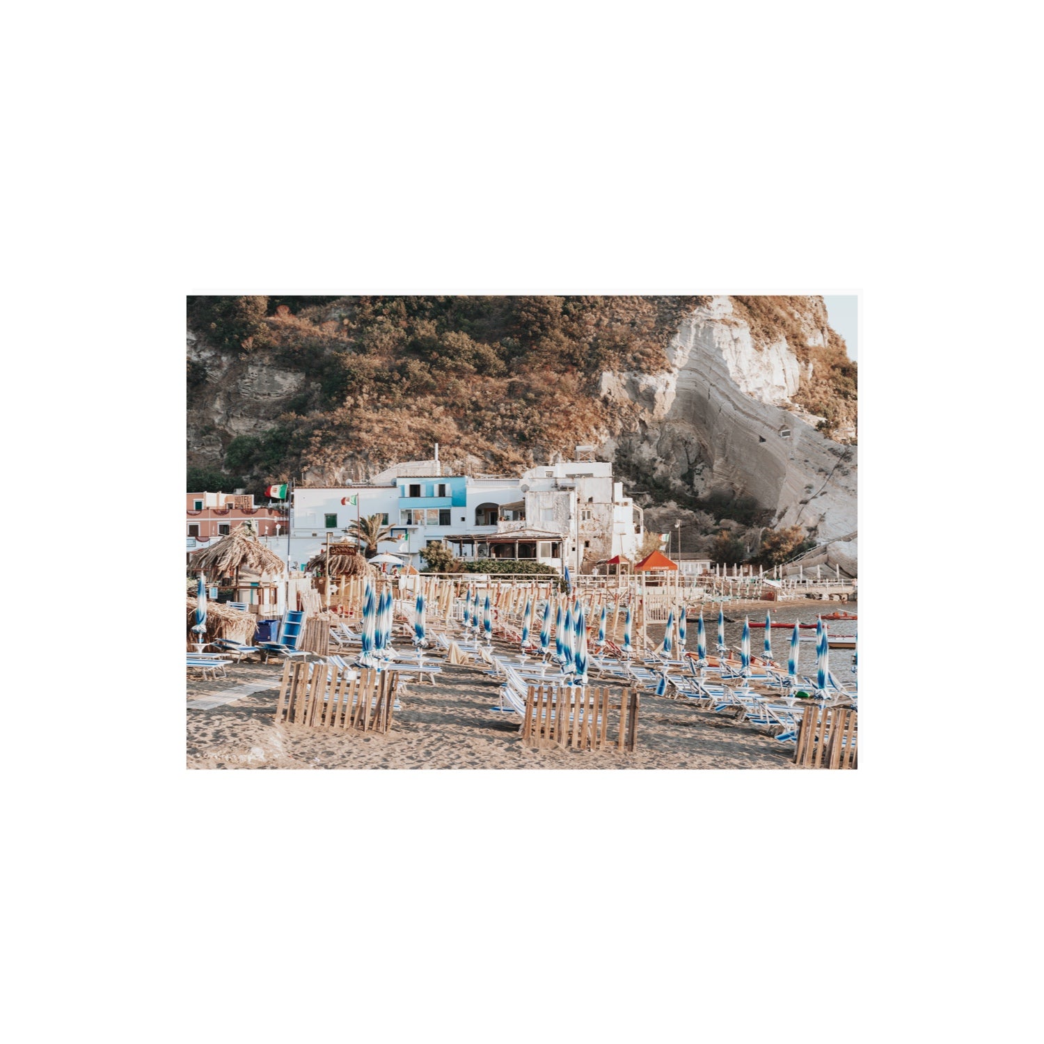 Sant' Angelo Ischia Italian coastal wall art A2, 59.4 x 42 cm unframed fine art canvas