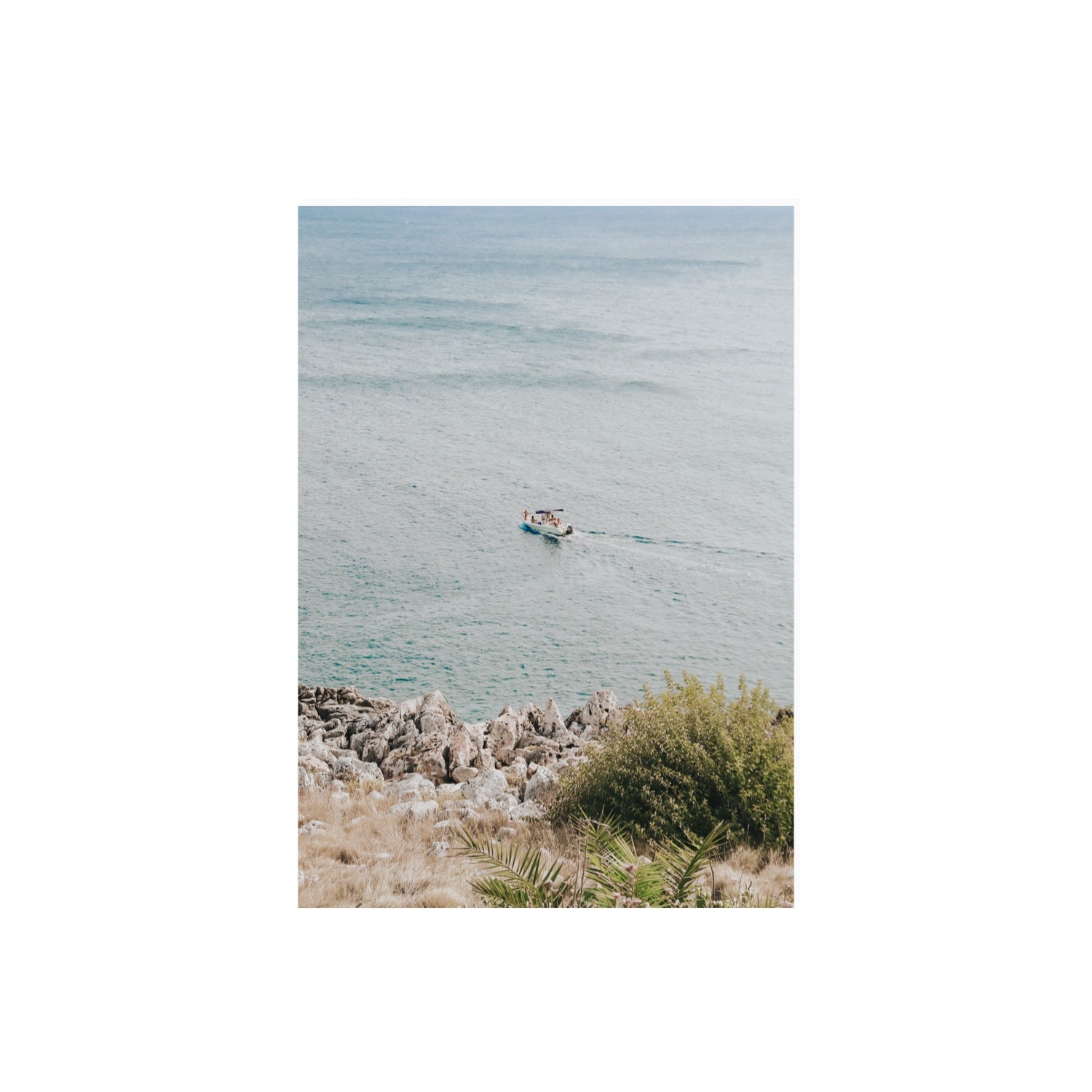 Puglian Departure Puglia coastal Italian wall art A2, 59.4 x 42 cm unframed fine art canvas