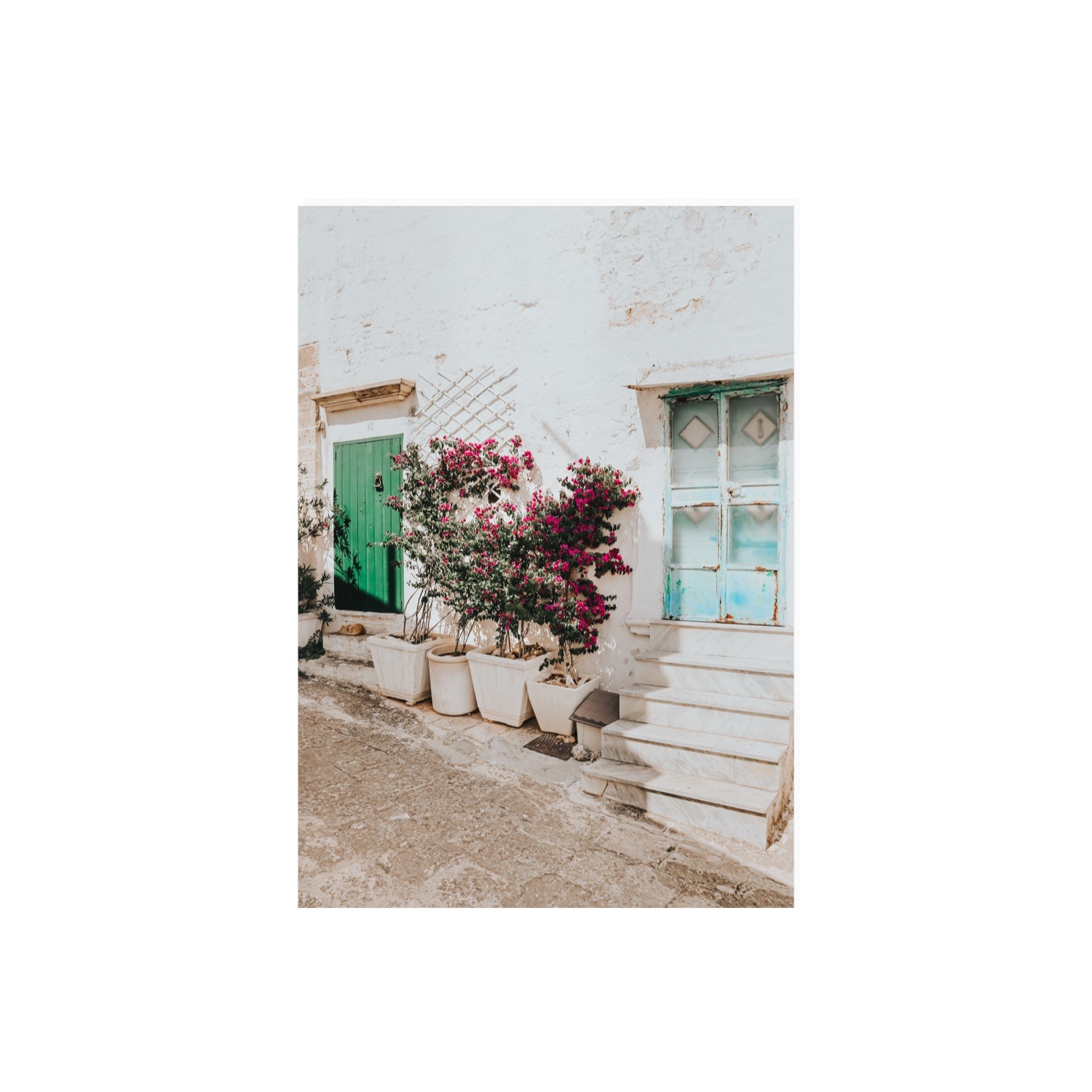 Floral Canvas Puglia Ostuni wall art A2, 59.4 x 42 cm unframed fine art canvas view 2