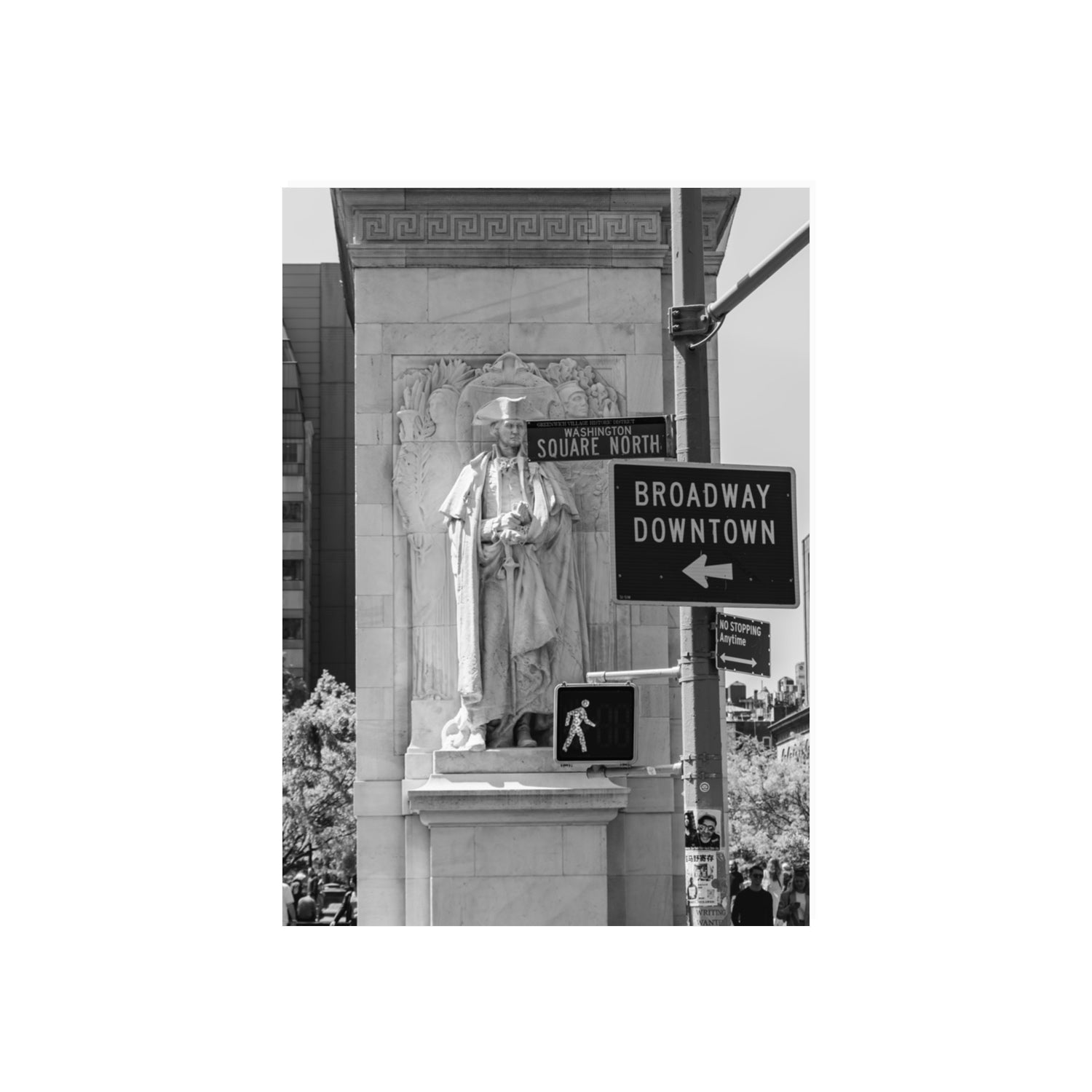 Silent Sentinels New York NYC Black & White wall art 70 x 50 cm unframed fine art canvas