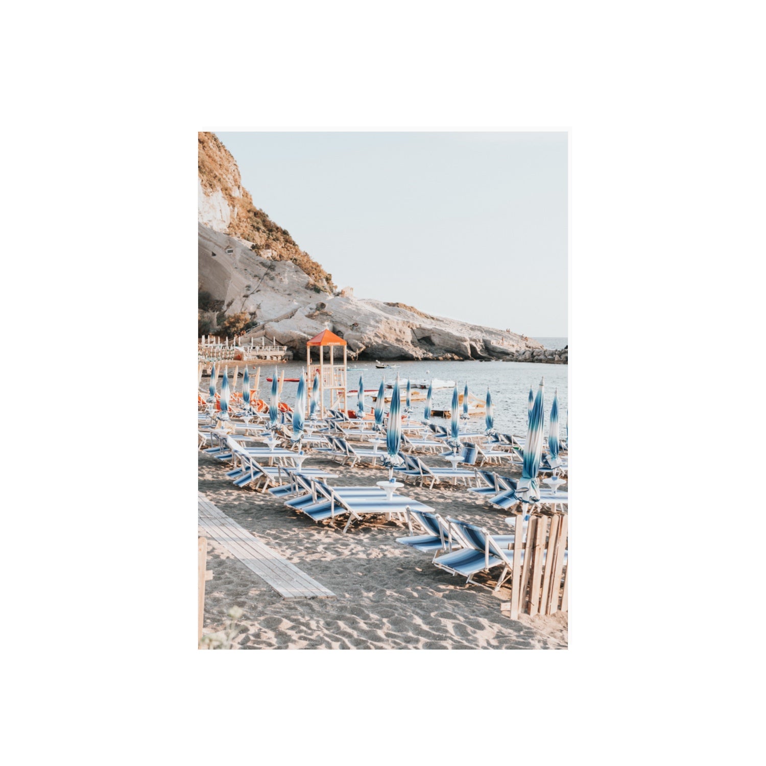 The Golden Hour Ischia Italian coastal wall art 70 x 50 cm unframed fine art canvas