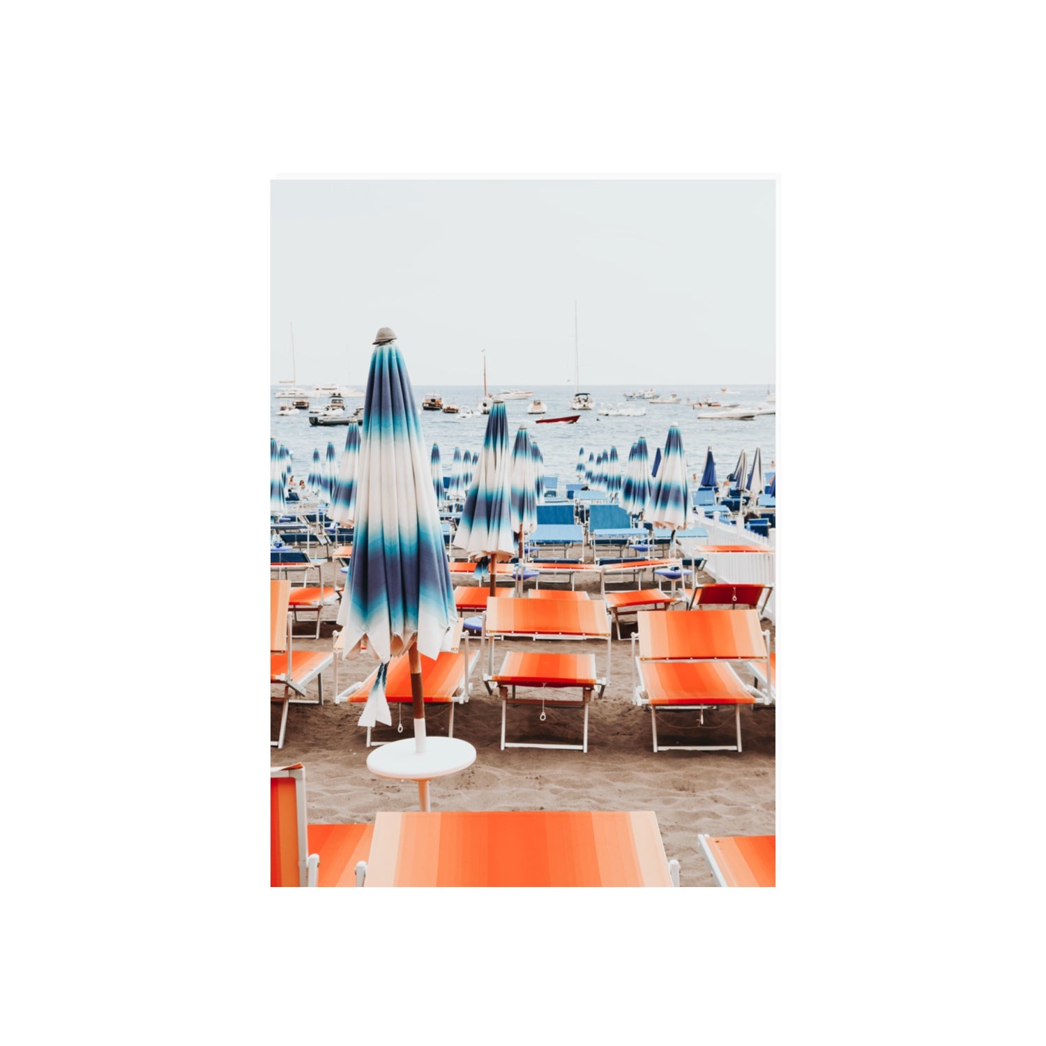 Orange Crush fine art print, Positano, Italy, 70 x 50 cm, Unframed, Fine Art Canvas