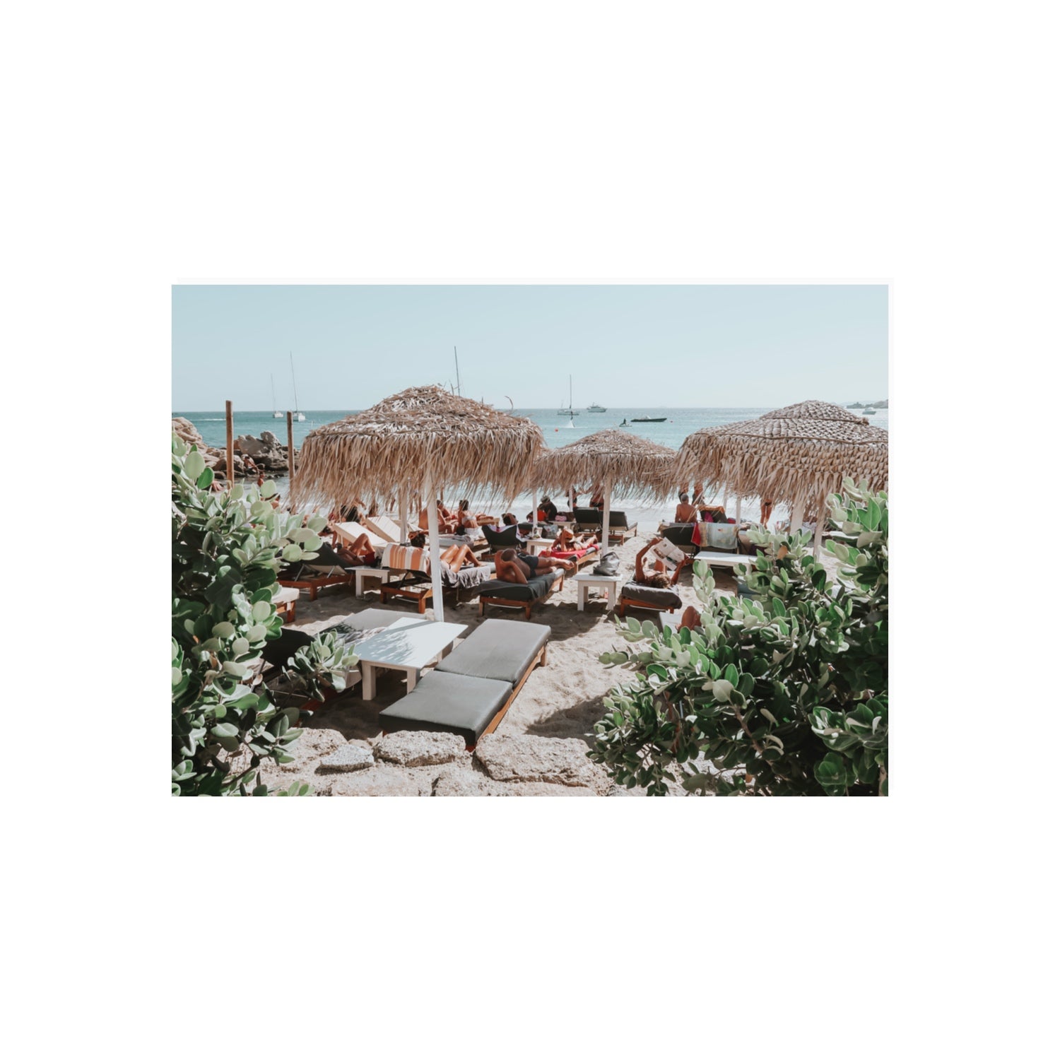 Greek Haven Mykonos Greek island coastal wall art 70 x 50 cm unframed fine art canvas