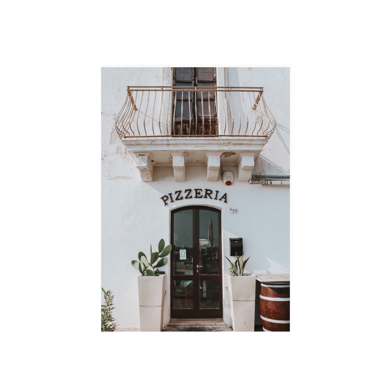 Pizzeria Puglia Italian wall art 70 x 50 cm unframed fine art canvas