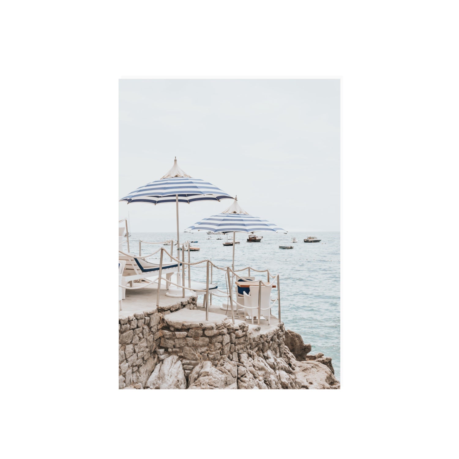 La Scogliera fine art print, Positano, Italy, 70 x 50 cm, Unframed, Fine Art Canvas
