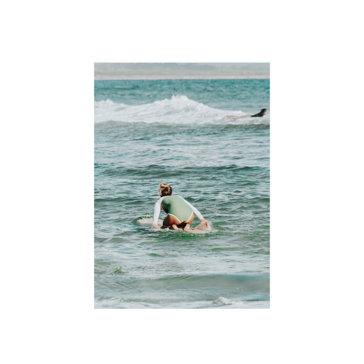 Quincy Byron Bay Surf coastal wall art 70 x 50 cm unframed fine art canvas