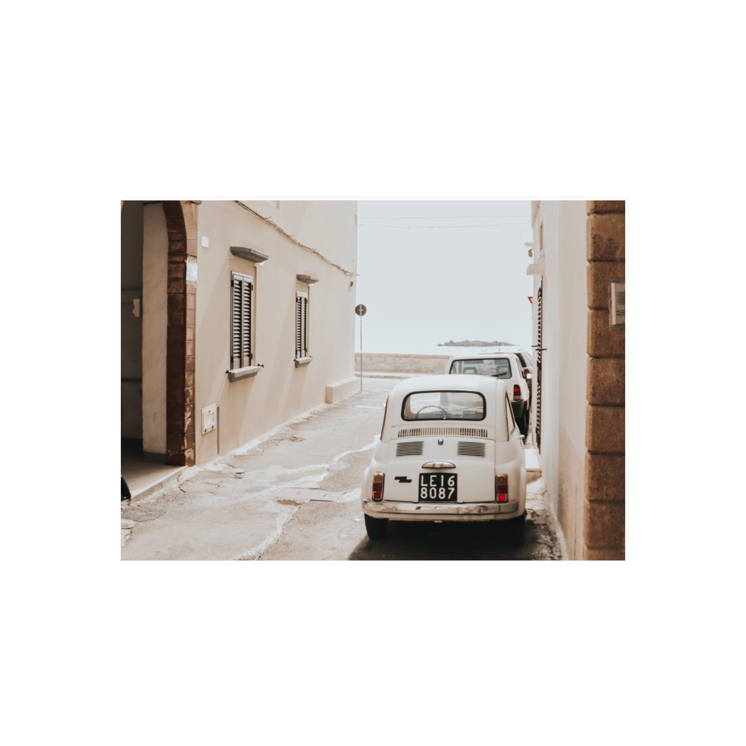 Bambini Lane Puglia Italian wall art 70 x 50 cm unframed fine art canvas