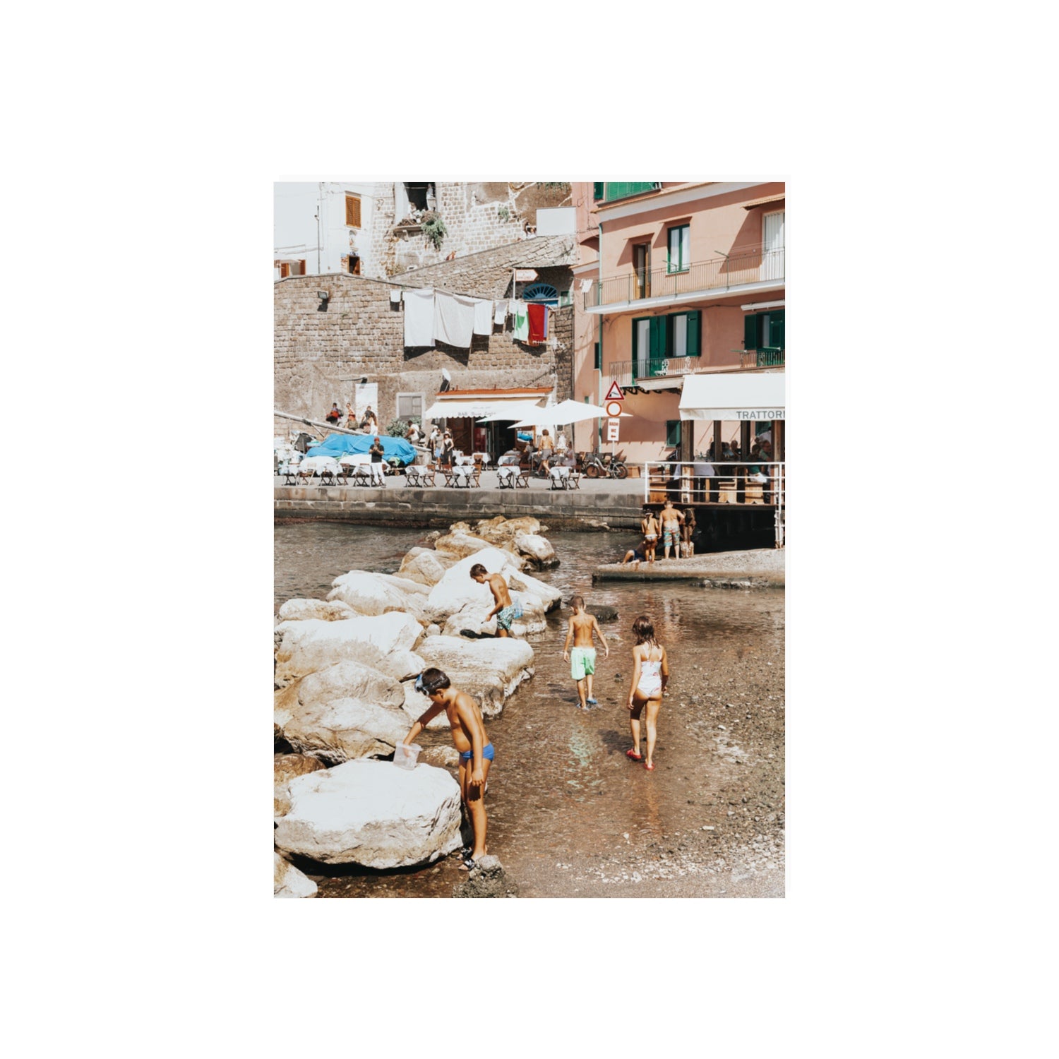 The Beachcombers Sorrento beach coastal wall art 70 x 50 cm unframed fine art canvas