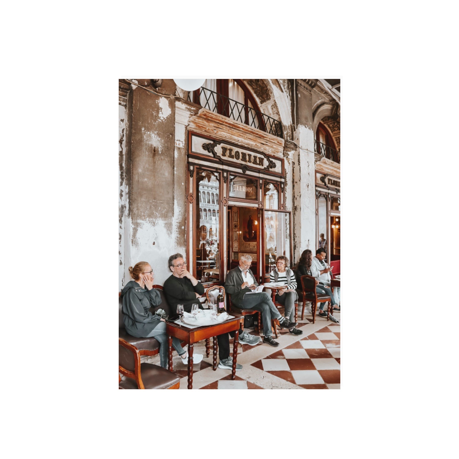 Tea Room Venice Italian wall art 70 x 50 cm unframed fine art canvas