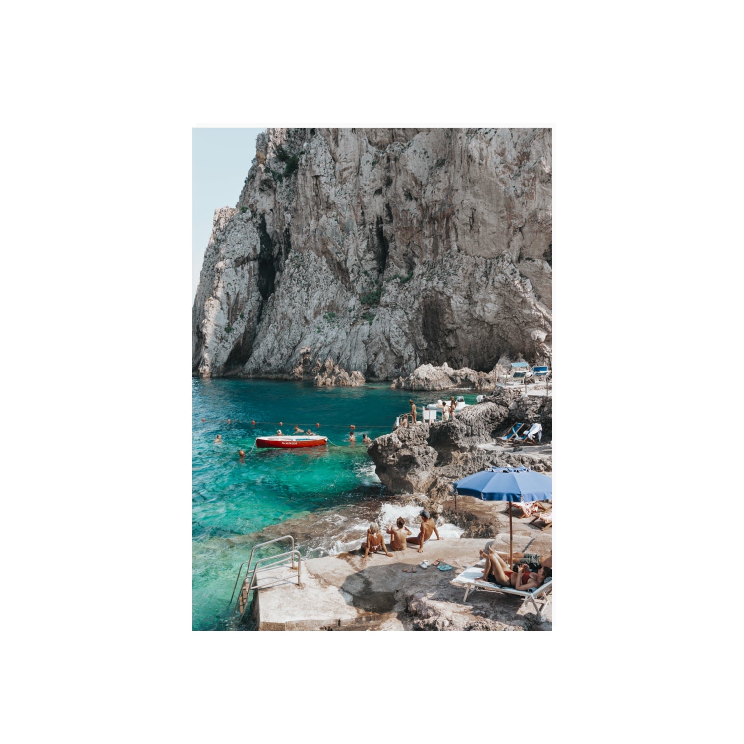 Tranquility fine art print, Capri, Italy, 70 x 50 cm, Unframed, Fine Art Canvas