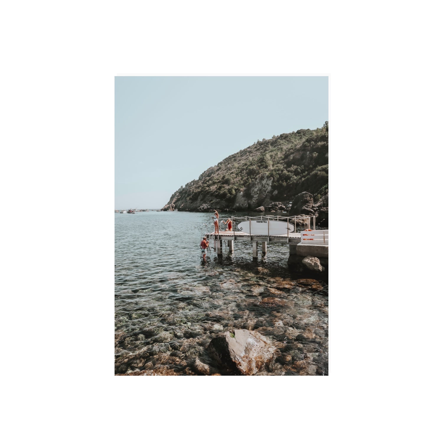 Tidal Explorers Tuscany coastal Italian wall art 70 x 50 cm unframed fine art canvas
