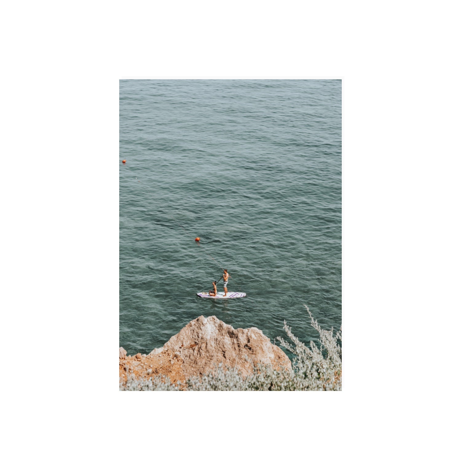 Into The Vibe Without Getting Wet Tuscany coastal wall art 70 x 50 cm unframed fine art canvas