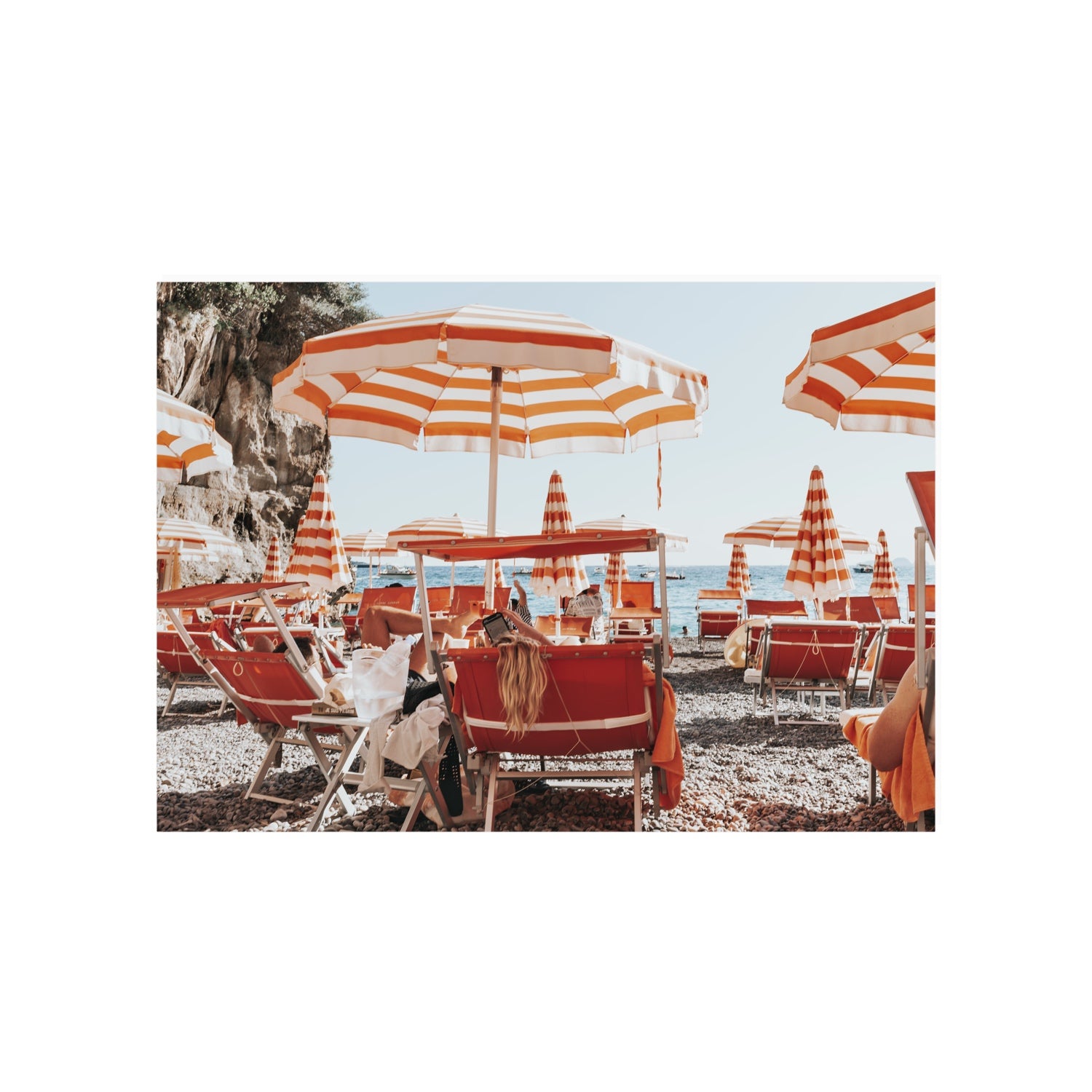 Digital Dreamer fine art print, Positano, Italy, A1 · 84.1 x 59.4 cm, Unframed, Fine Art Canvas