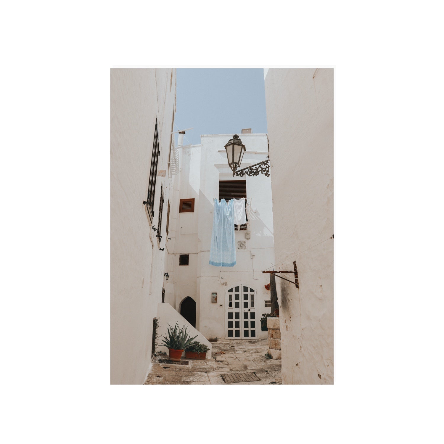 Laundry Day fine art print, Puglia, Italy, A1 · 84.1 x 59.4 cm, Unframed, Fine Art Canvas