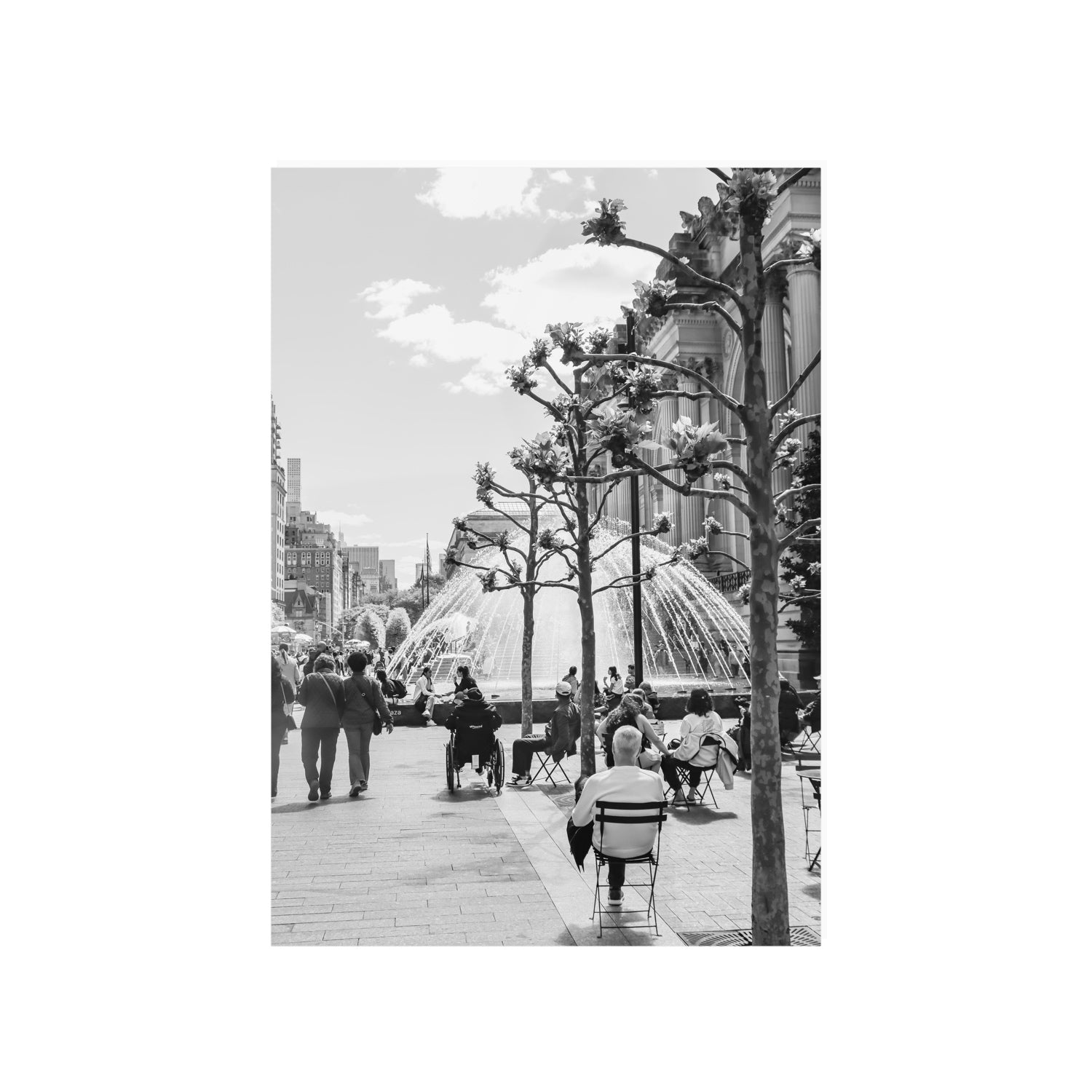 Luminary Noir New York NYC Black & White wall art A1, 84.1 x 59.4 cm unframed fine art canvas