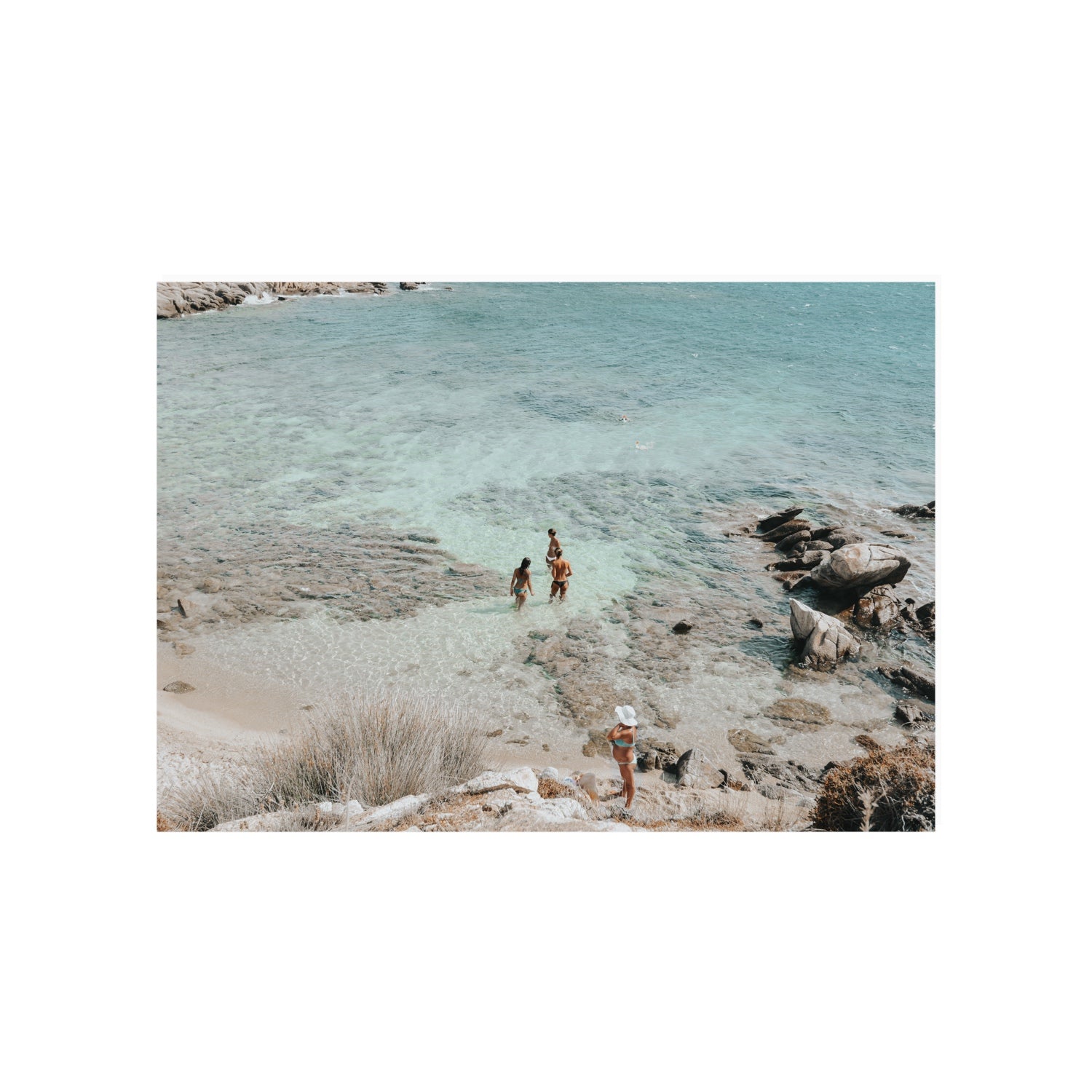 Easy On The Eyes Mykonos Greek island wall art A1, 84.1 x 59.4 cm unframed fine art canvas