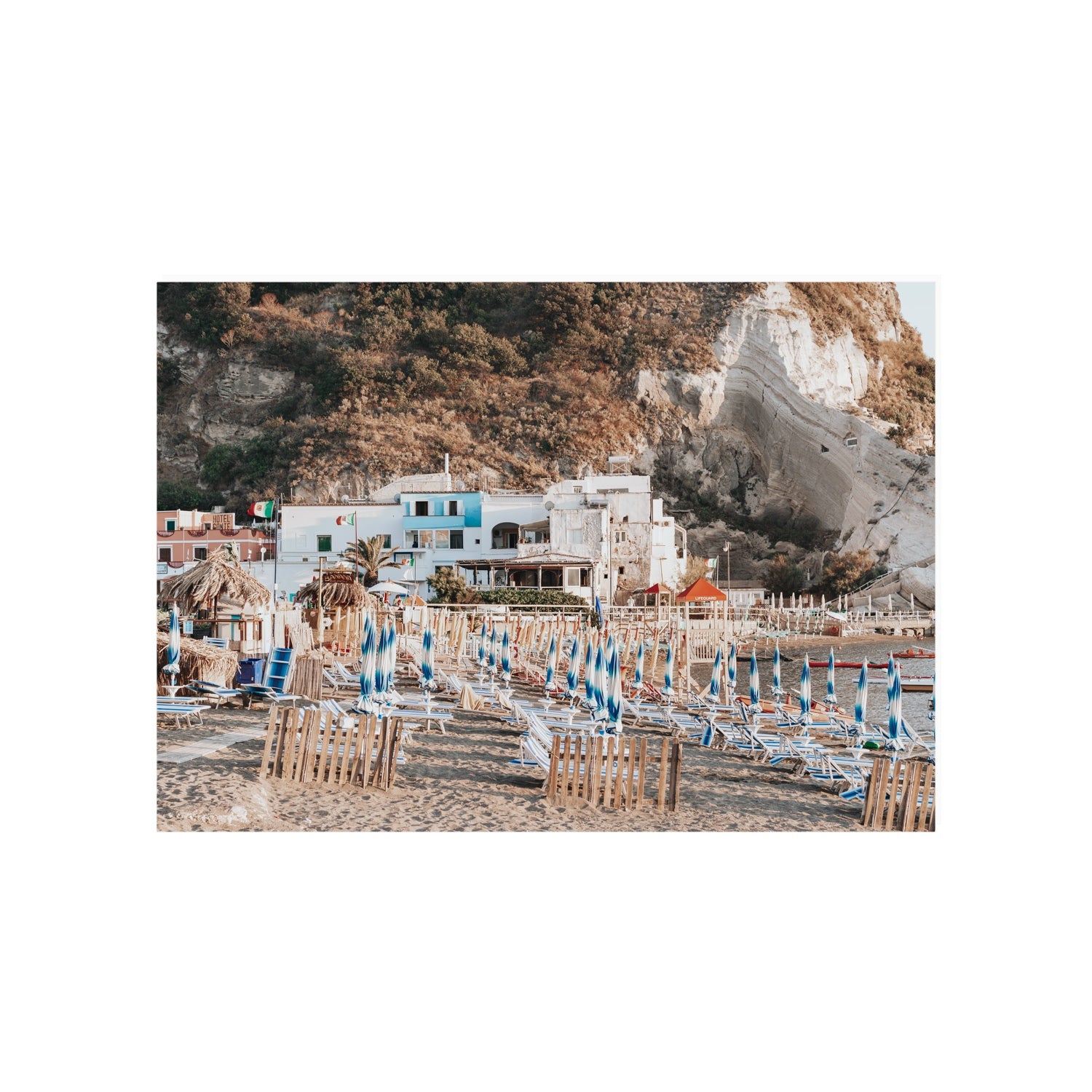 Sant' Angelo Ischia Italian coastal wall art A1, 84.1 x 59.4 cm unframed fine art canvas