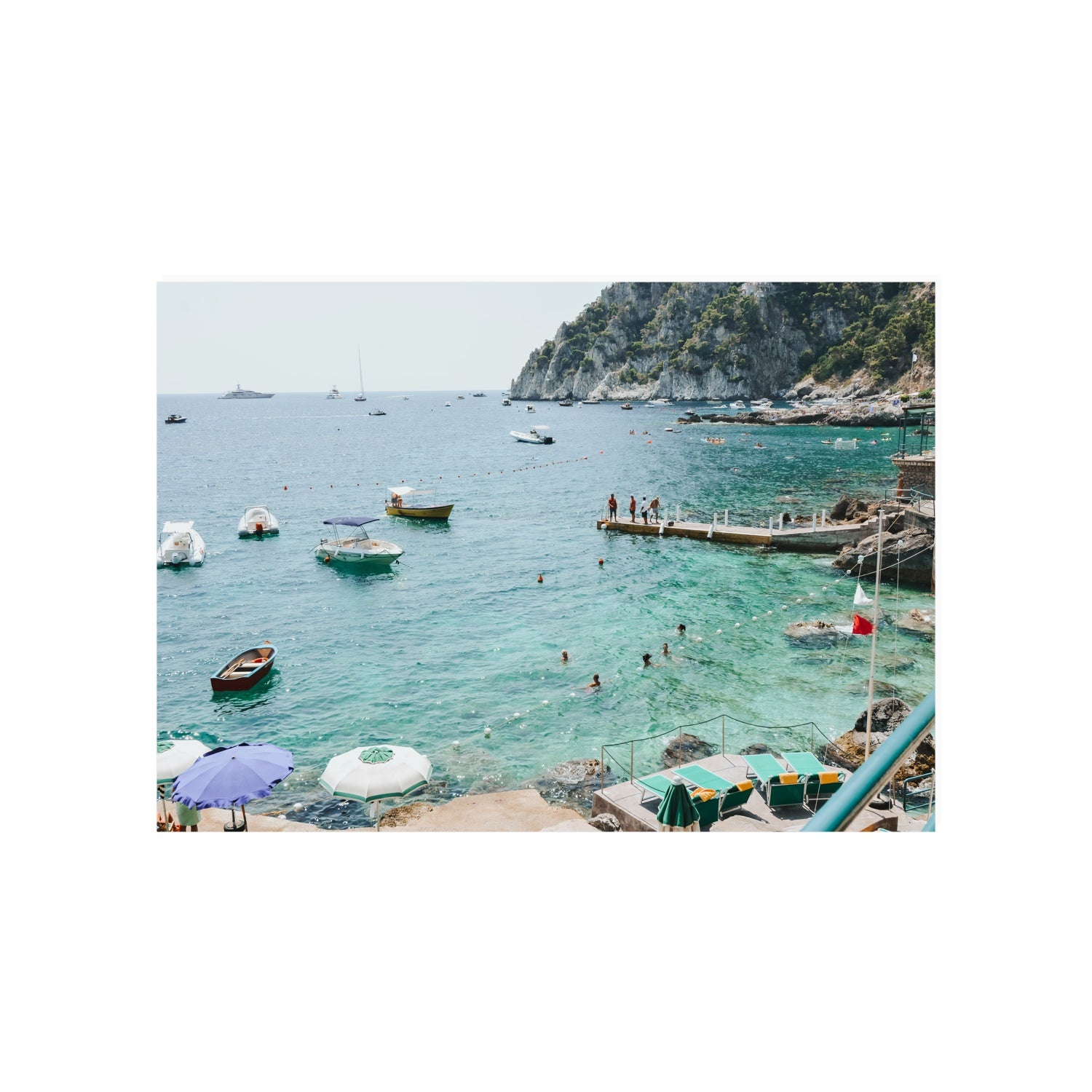 Delizia Pomeridiana Capri coastal wall art A1, 84.1 x 59.4 cm unframed fine art canvas