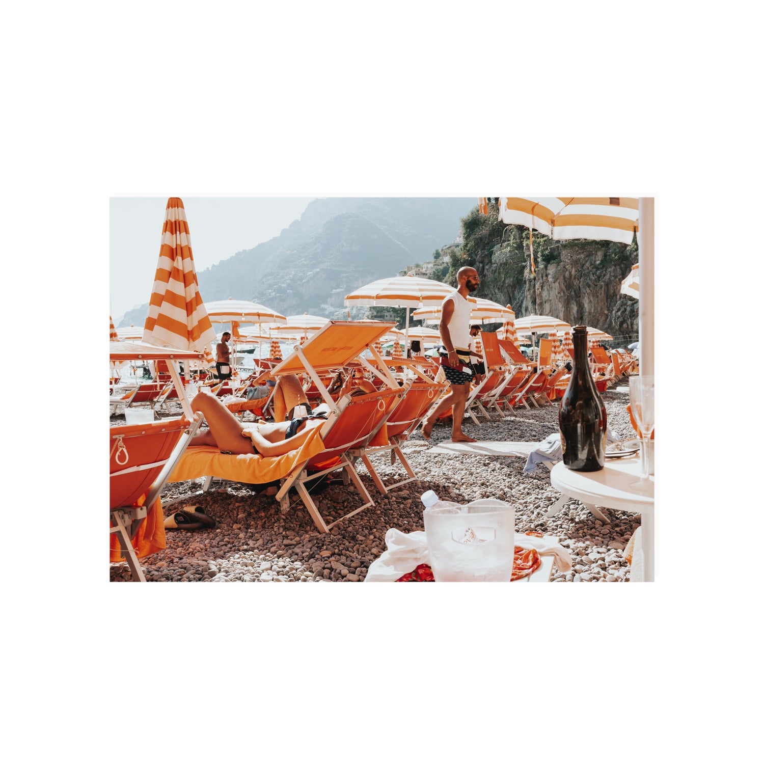 Zesty Shade Positano wall art A1, 84.1 x 59.4 cm unframed fine art canvas