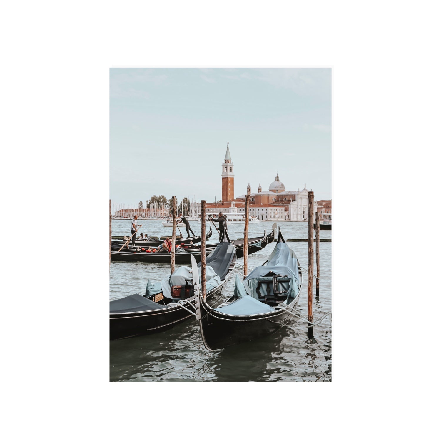 Italian Commute Venice Italian Mediterranean decor wall art A1, 84.1 x 59.4 cm unframed fine art canvas