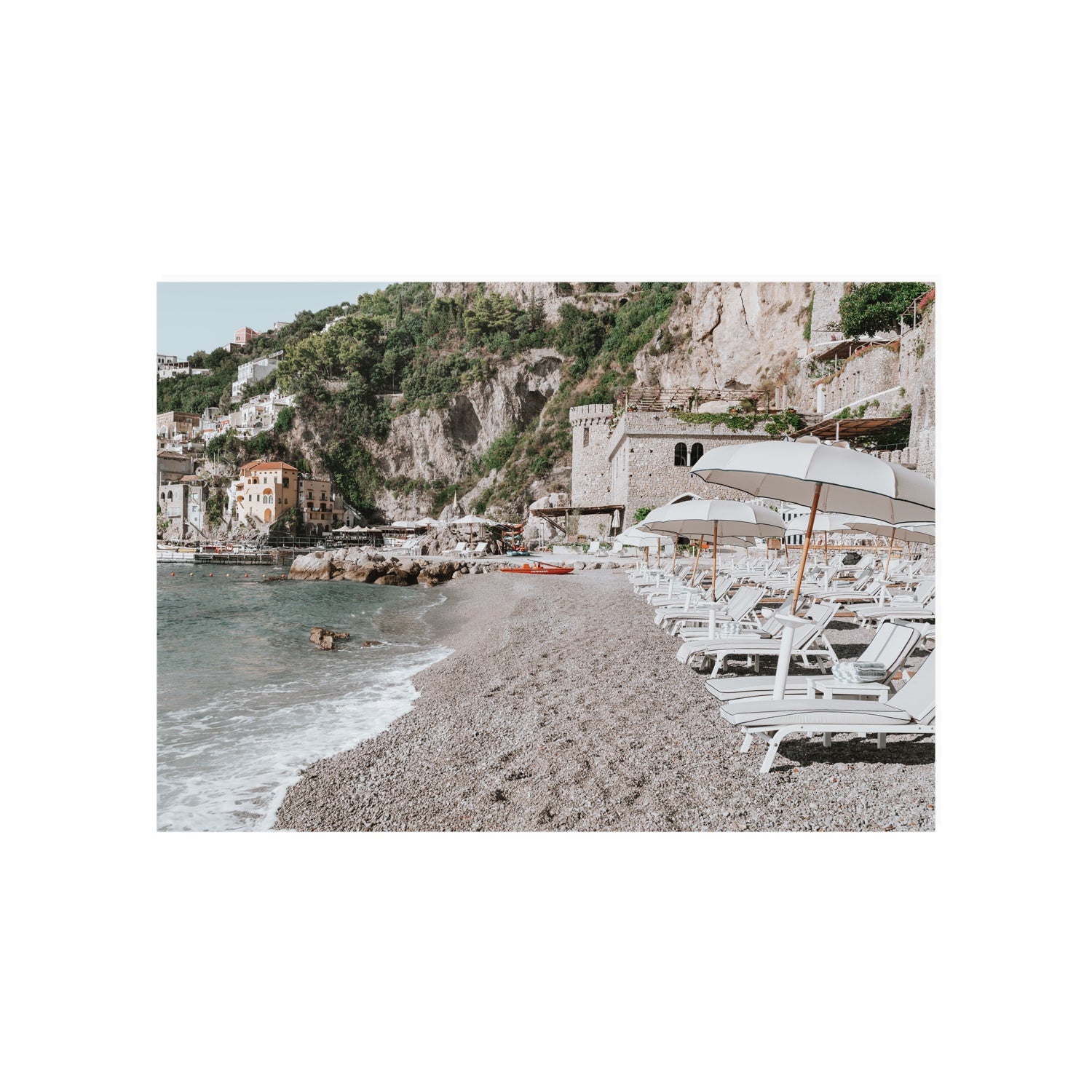 Borgo Santandrea fine art print, Amalfi, Italy, A1 · 84.1 x 59.4 cm, Unframed, Fine Art Canvas