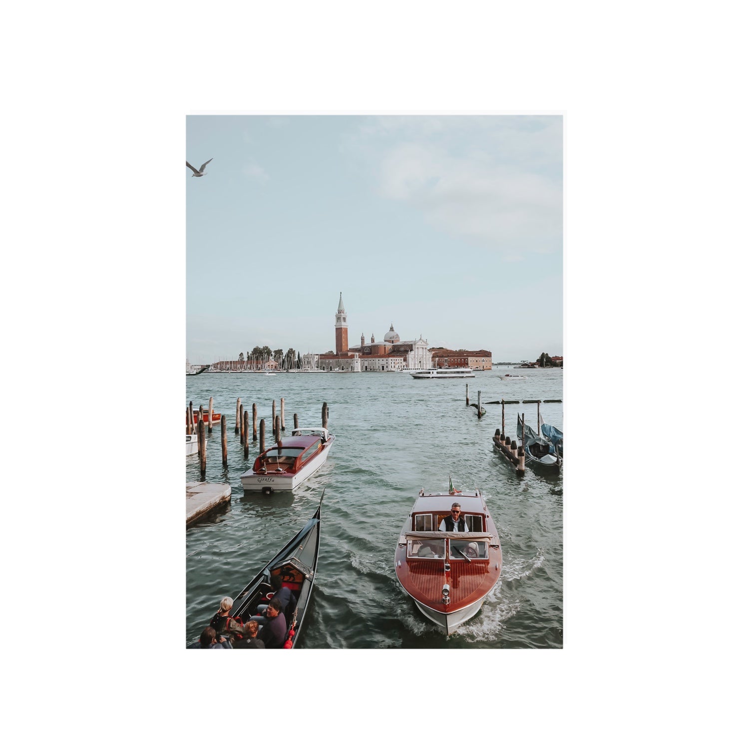 Galleggiante Venice Italian wall art A1, 84.1 x 59.4 cm unframed fine art canvas