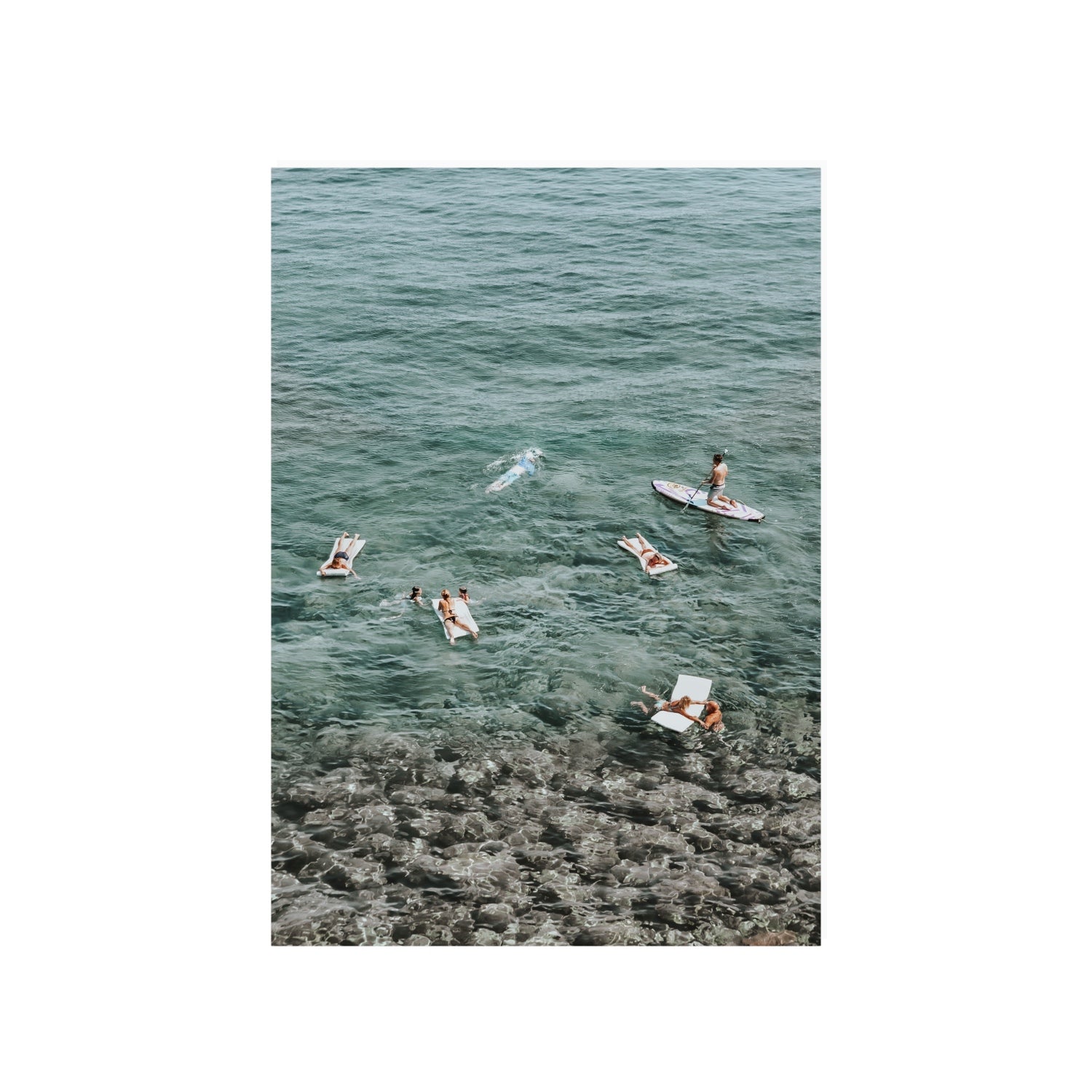 The Big Chill Tuscany coastal Italian wall art A1, 84.1 x 59.4 cm unframed fine art canvas
