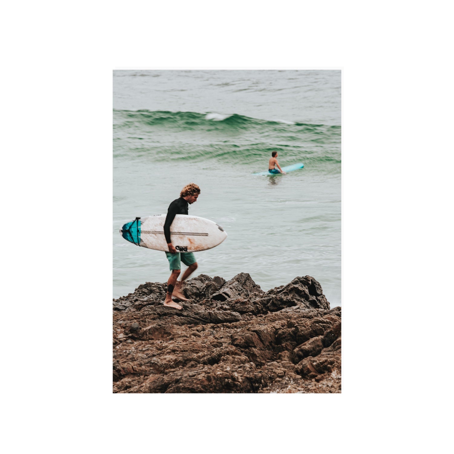 Not All Who Wander Are Lost Byron Bay Surf wall art A1, 84.1 x 59.4 cm unframed fine art canvas