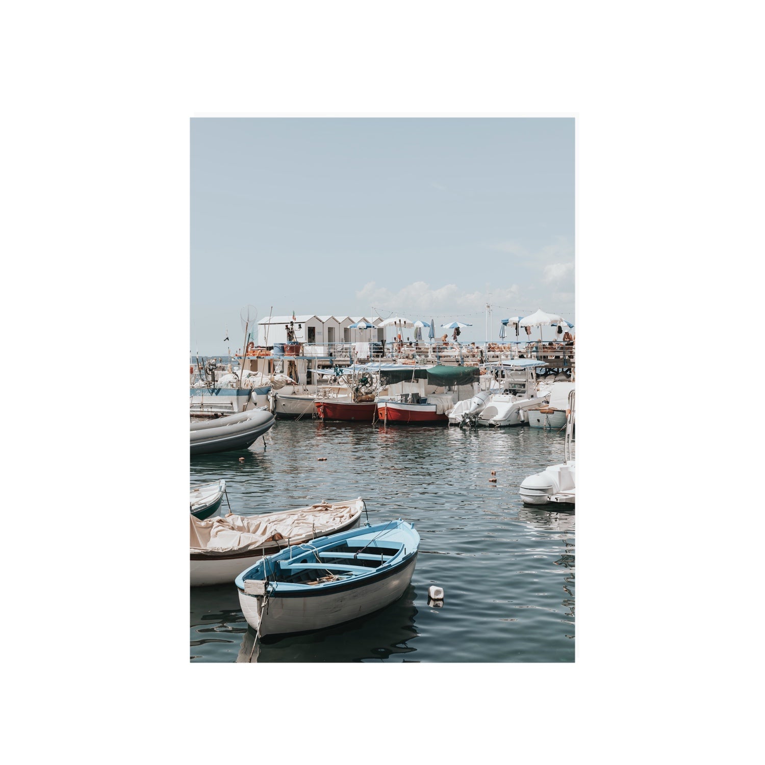 Harbour Hues Sorrento coastal Carousel wall art A1, 84.1 x 59.4 cm unframed fine art canvas