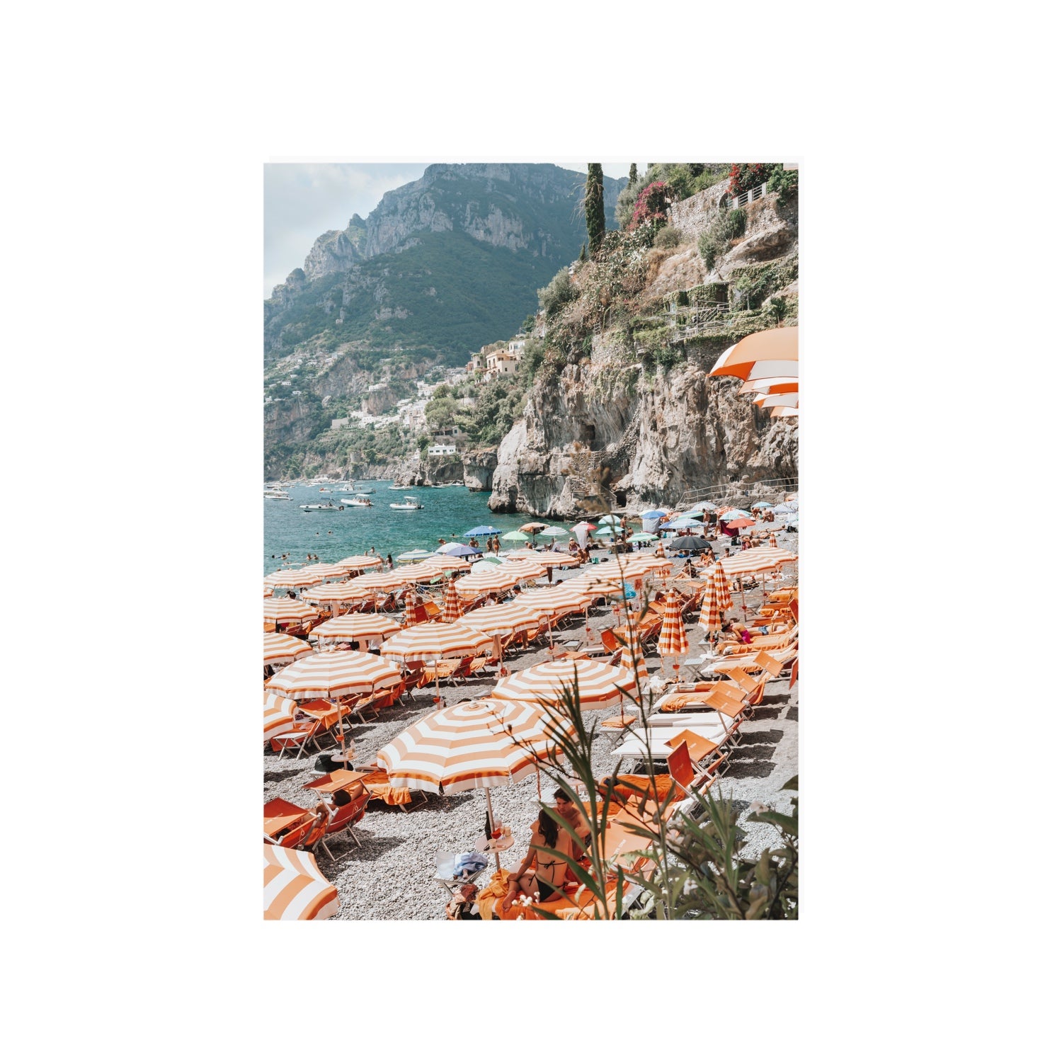 Bagni d'Arienzo Positano decor wall art A1, 84.1 x 59.4 cm unframed fine art canvas
