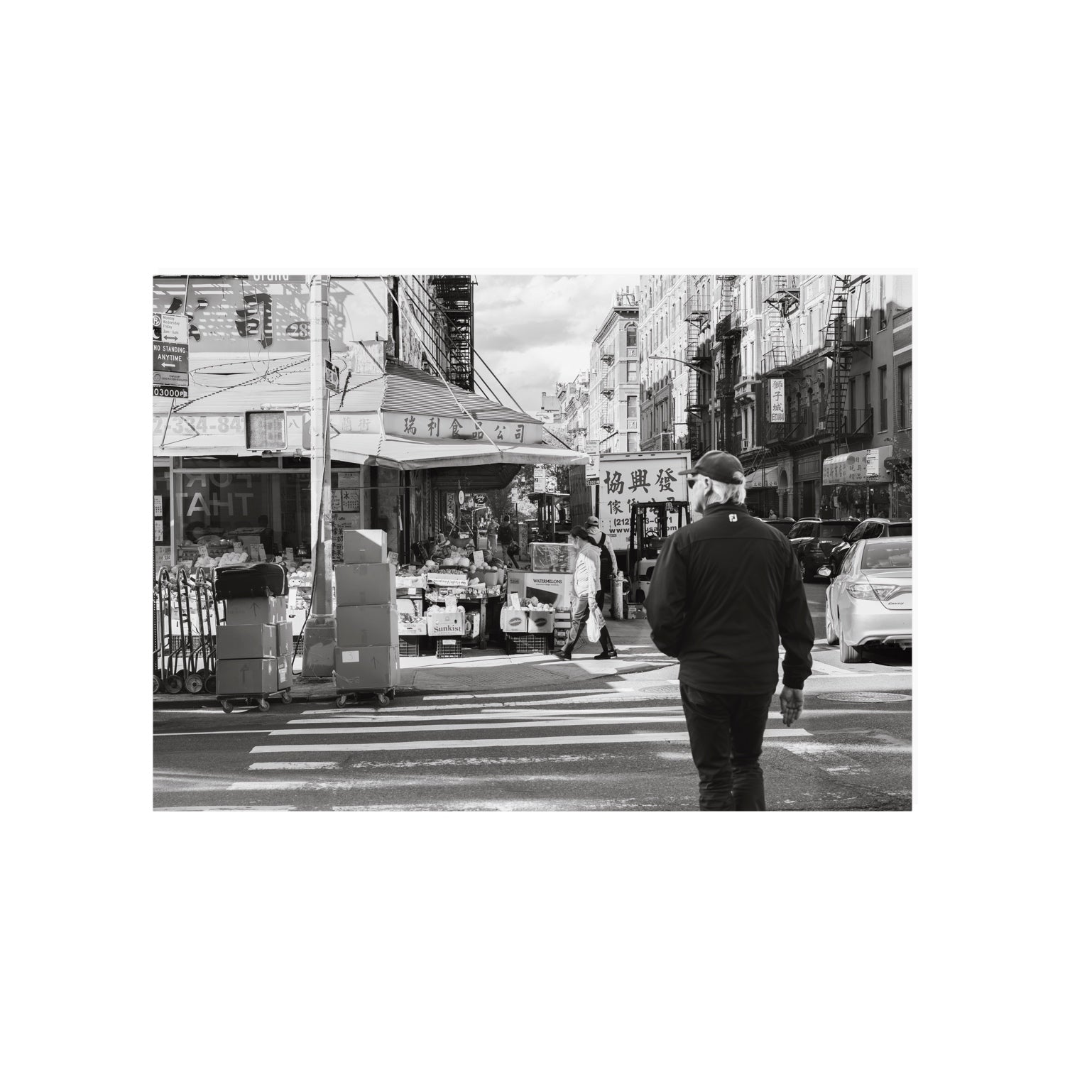 Chinatown New York NYC Street wall art A1, 84.1 x 59.4 cm unframed fine art canvas