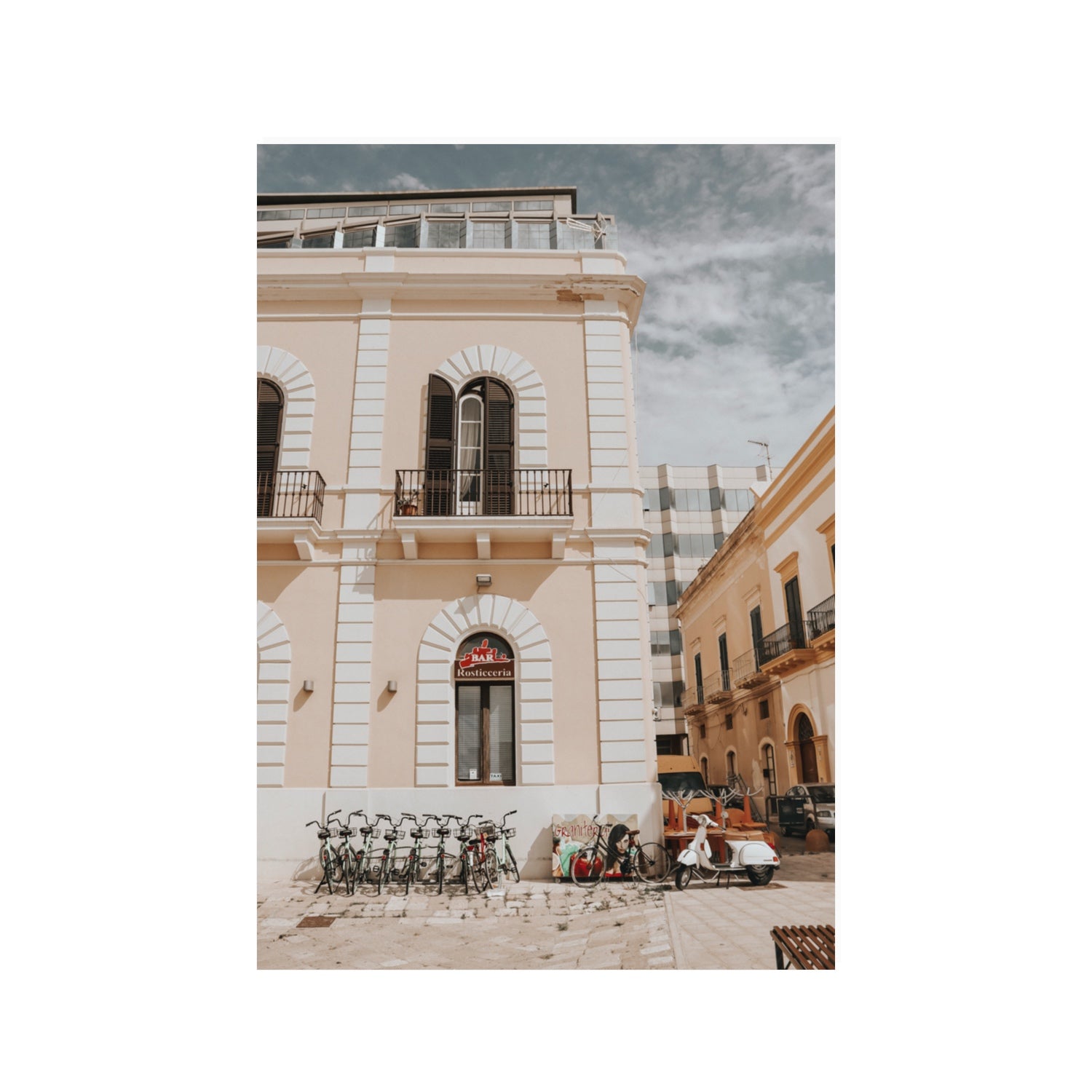 Rosticceria Puglia Italian wall art 100 x 70 cm unframed fine art canvas