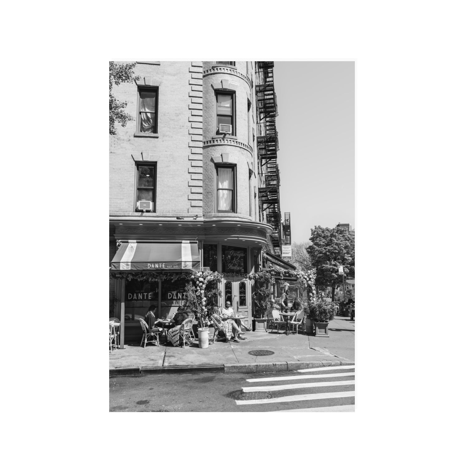 Sunny Soiree New York NYC Black & White wall art 100 x 70 cm unframed fine art canvas