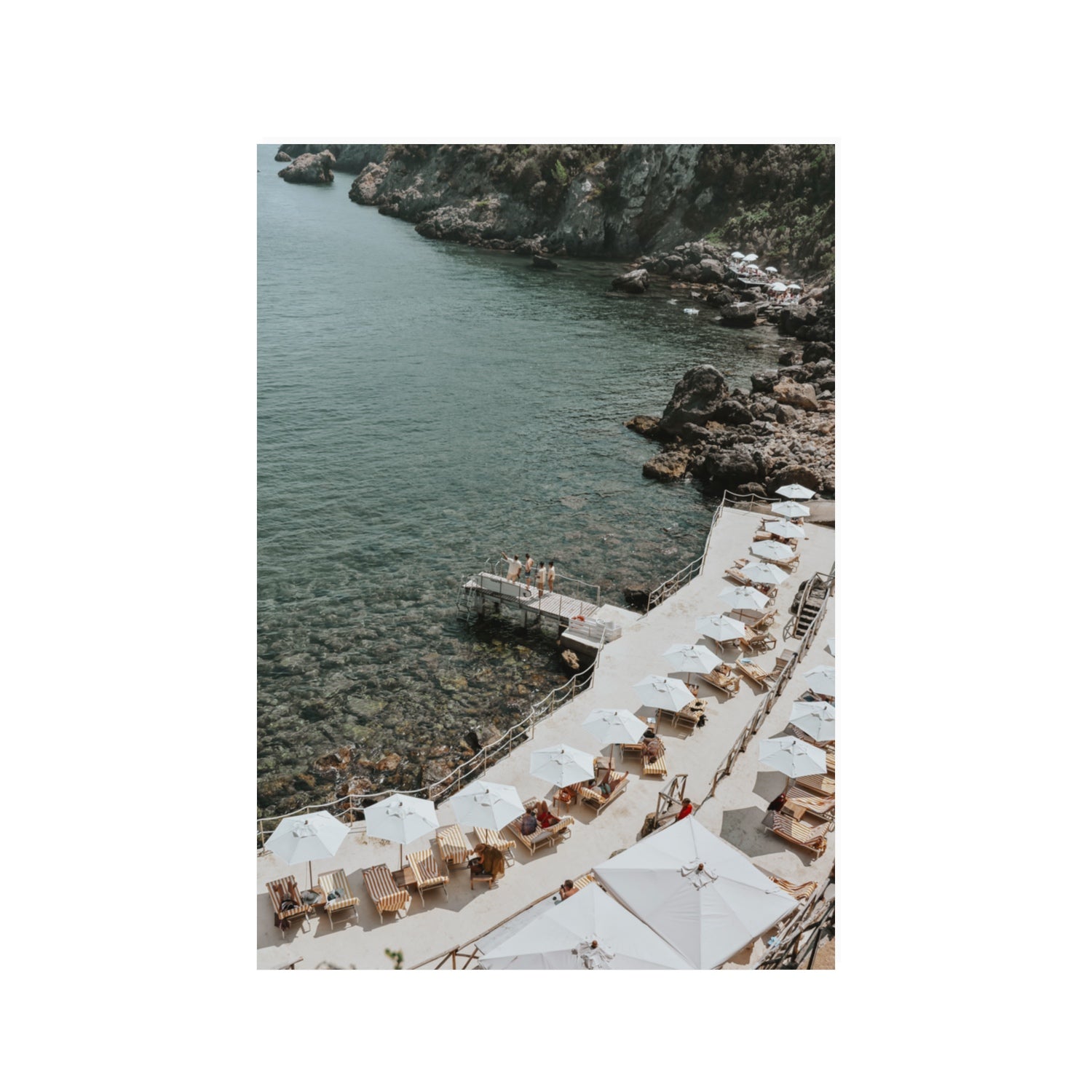 Pier Perspectives Tuscany coastal Italian wall art 100 x 70 cm unframed fine art canvas
