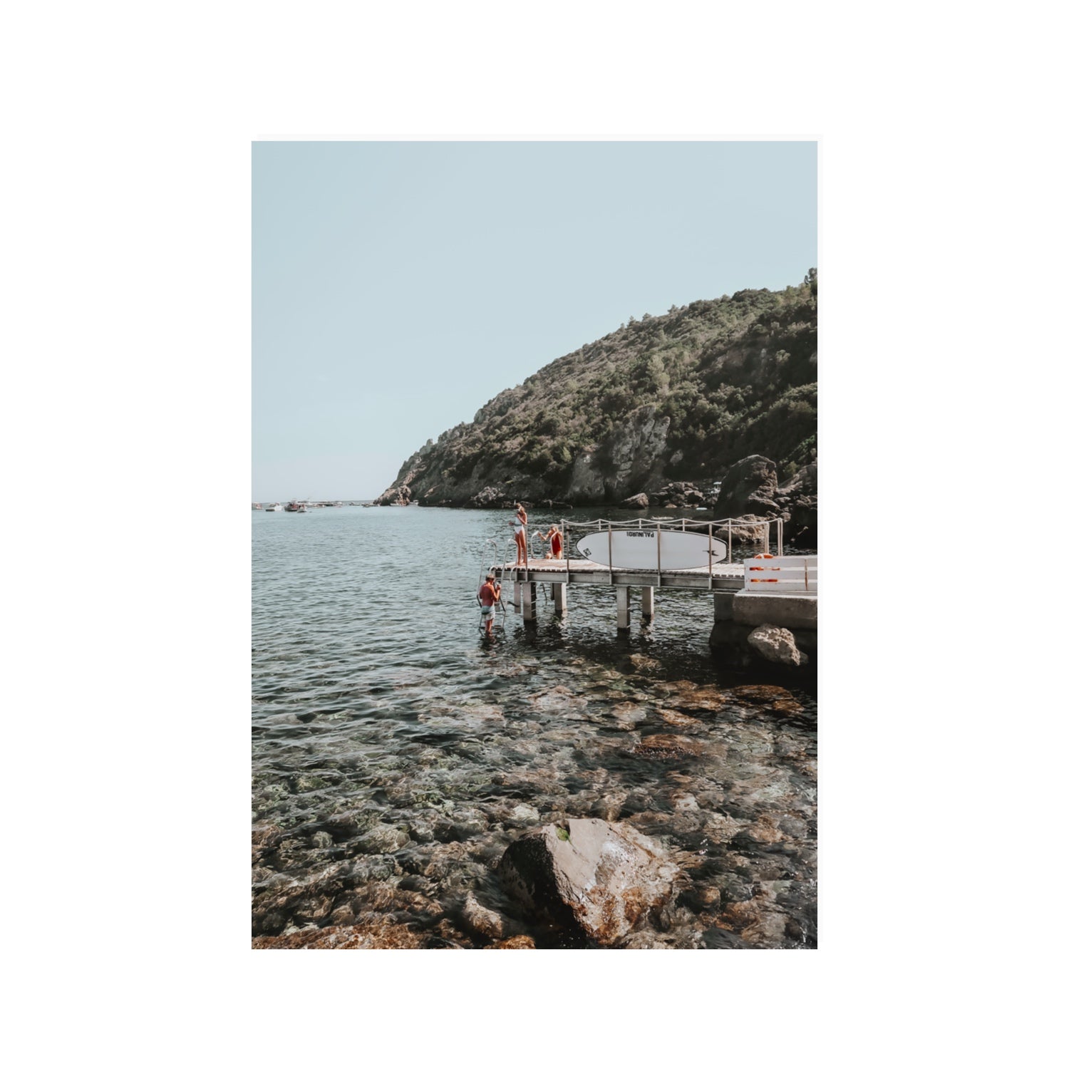 Tidal Explorers Tuscany coastal Italian wall art 100 x 70 cm unframed fine art canvas