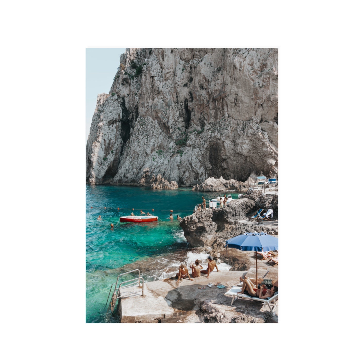 Tranquility fine art print, Capri, Italy, 100 x 70 cm, Unframed, Fine Art Canvas