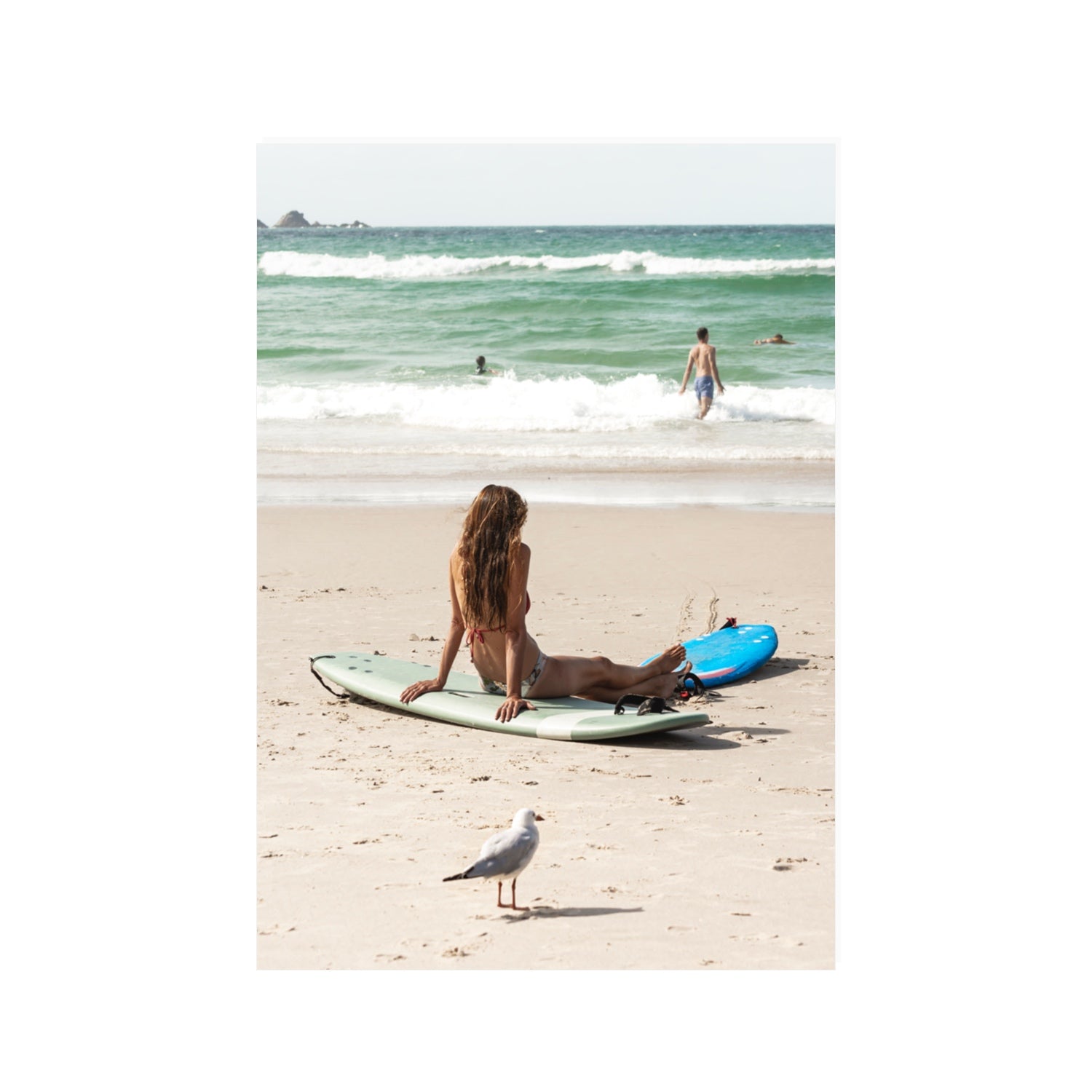 Carissa Byron Bay Surf coastal wall art 100 x 70 cm unframed fine art canvas