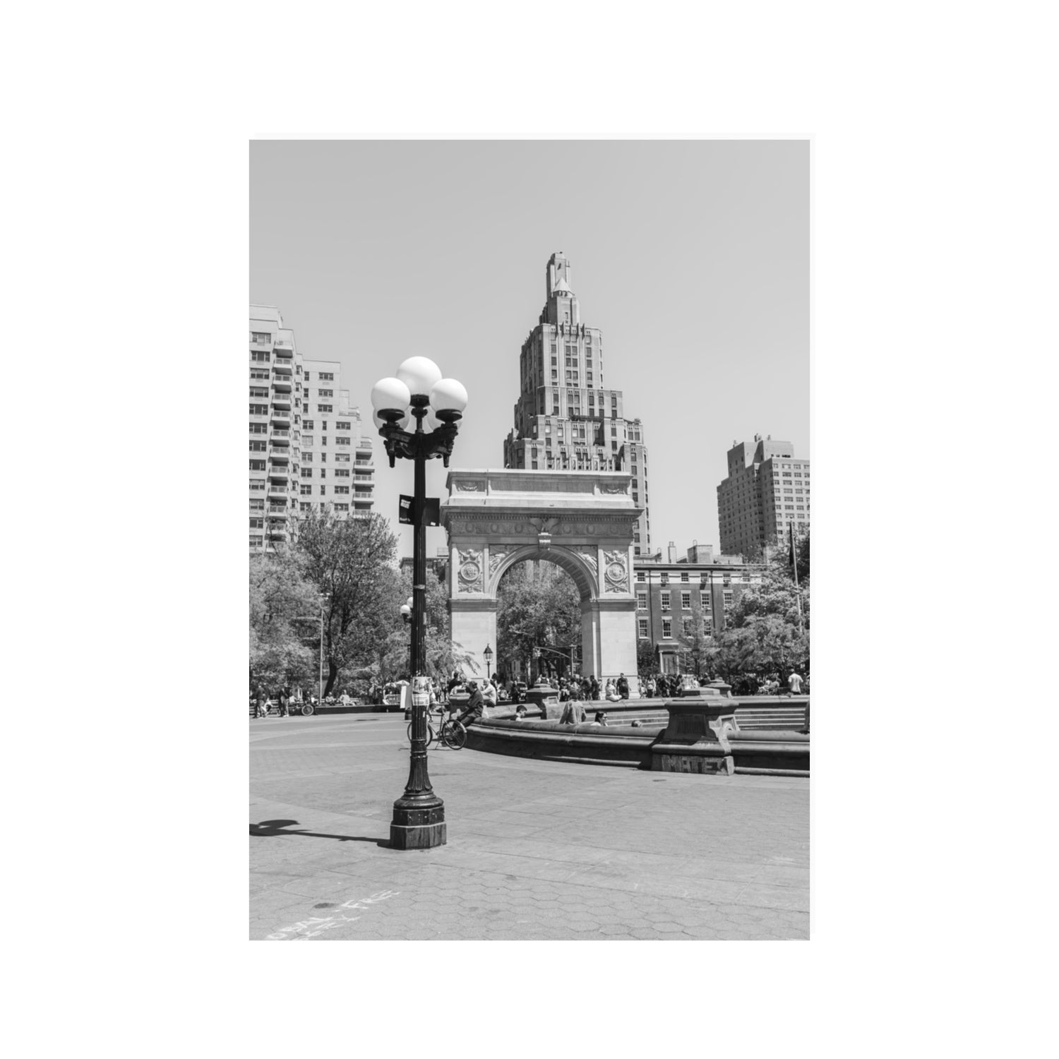 Pole Position New York NYC Black & White wall art 100 x 70 cm unframed fine art canvas