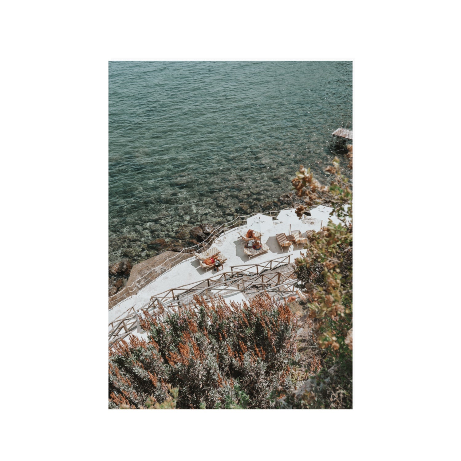 Hidden Gem Tuscany coastal wall art 100 x 70 cm unframed fine art canvas