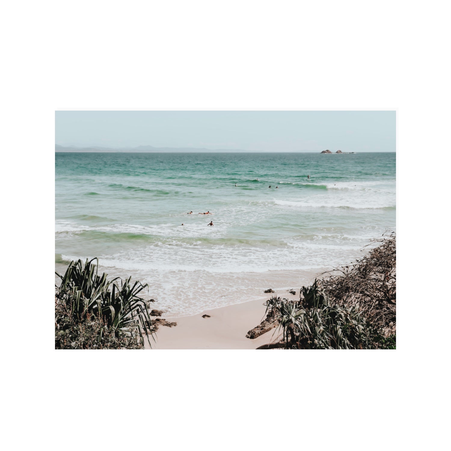 Surf City Byron Bay Surf coastal wall art 100 x 70 cm unframed fine art canvas