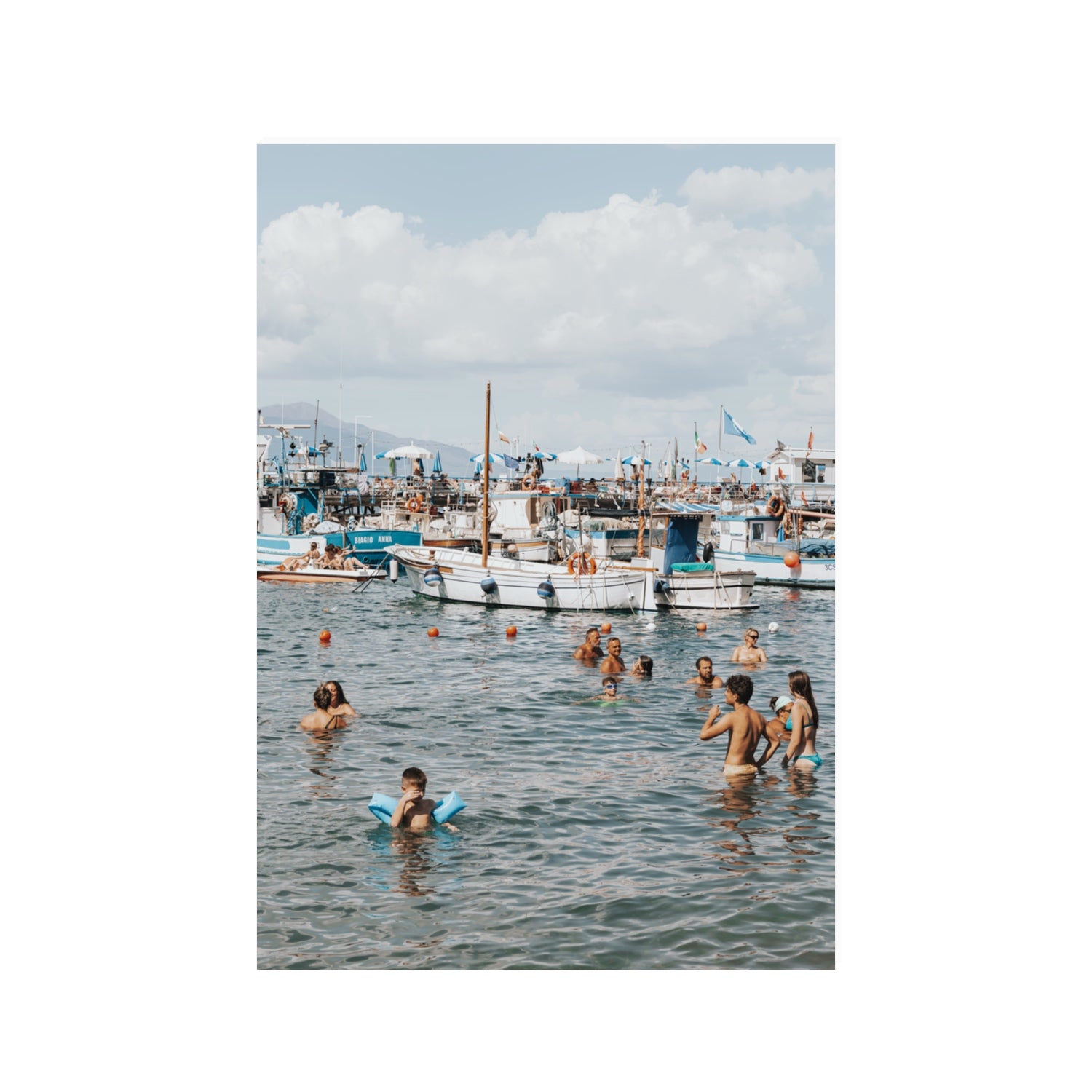 Vacanze Italiane Sorrento Italian coastal wall art 100 x 70 cm unframed fine art canvas