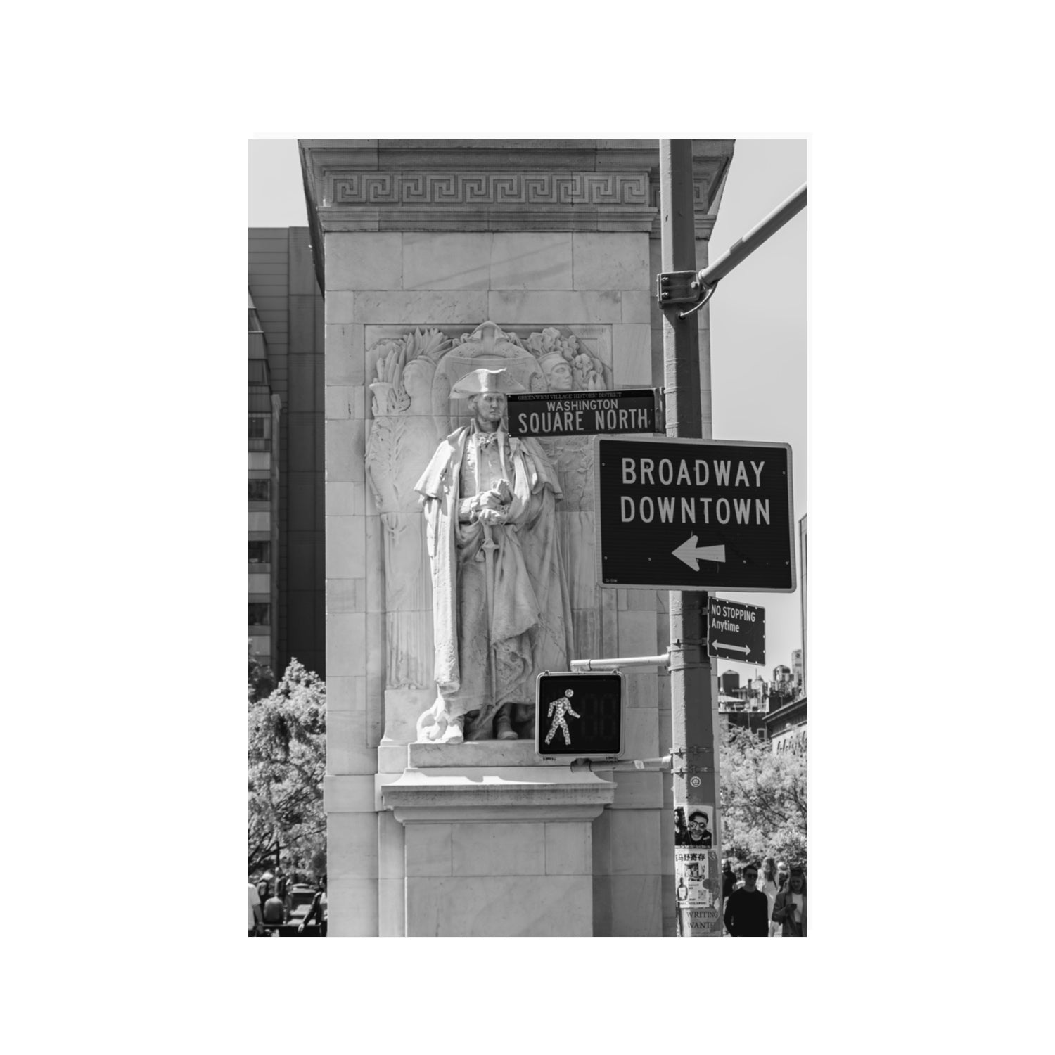 Silent Sentinels New York NYC Black & White wall art 100 x 70 cm unframed fine art canvas