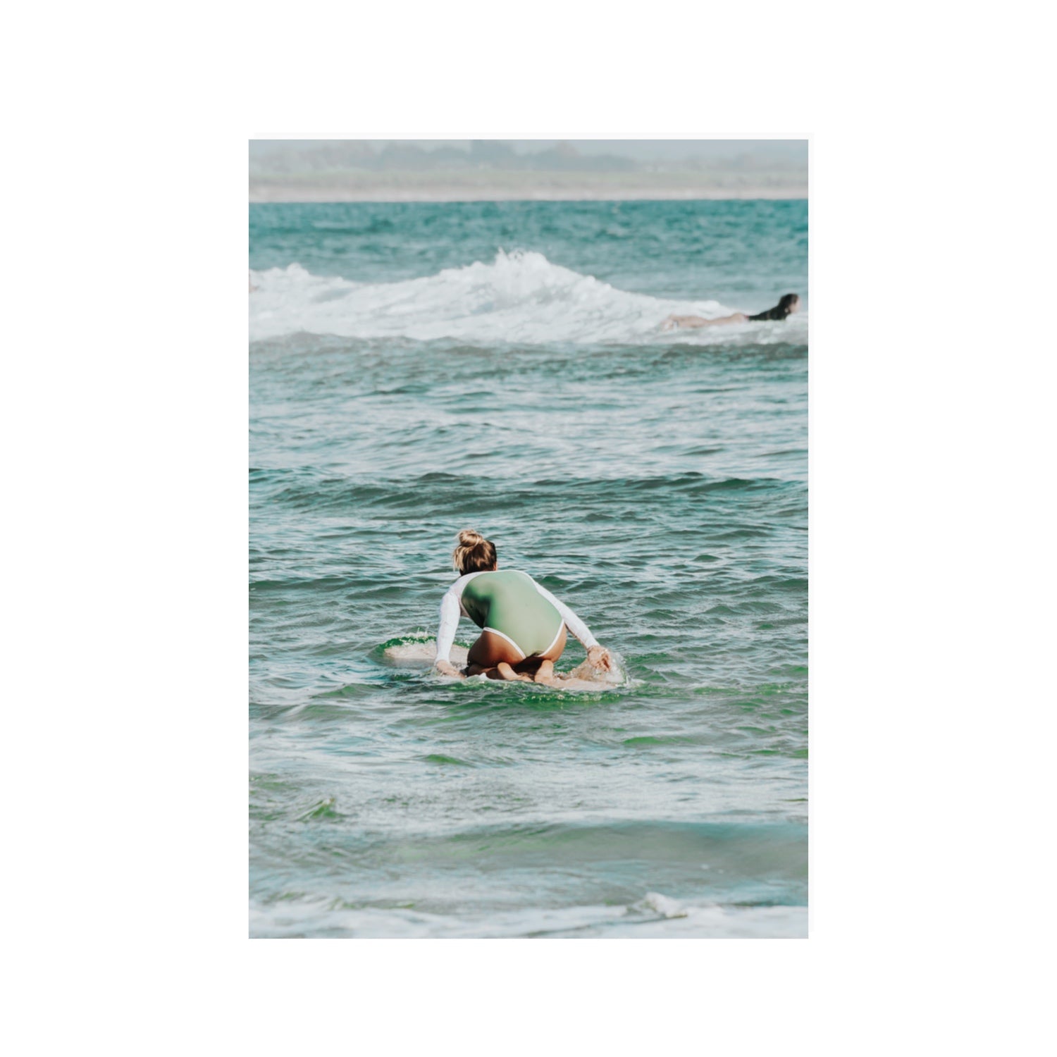 Quincy Byron Bay Surf coastal wall art 100 x 70 cm unframed fine art canvas