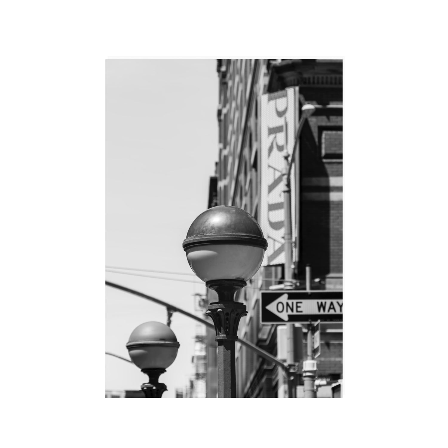 Subway Style New York NYC Black & White wall art 100 x 70 cm unframed fine art canvas