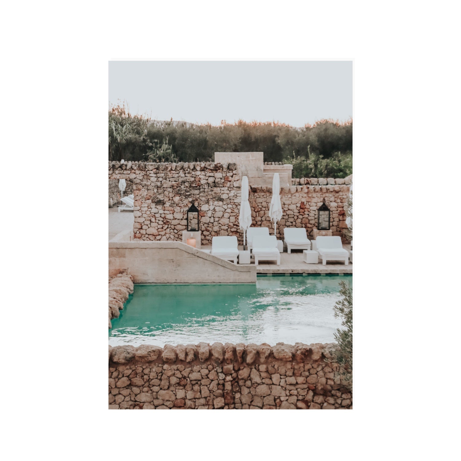 Stone Refuge Puglia wall art 100 x 70 cm unframed fine art canvas